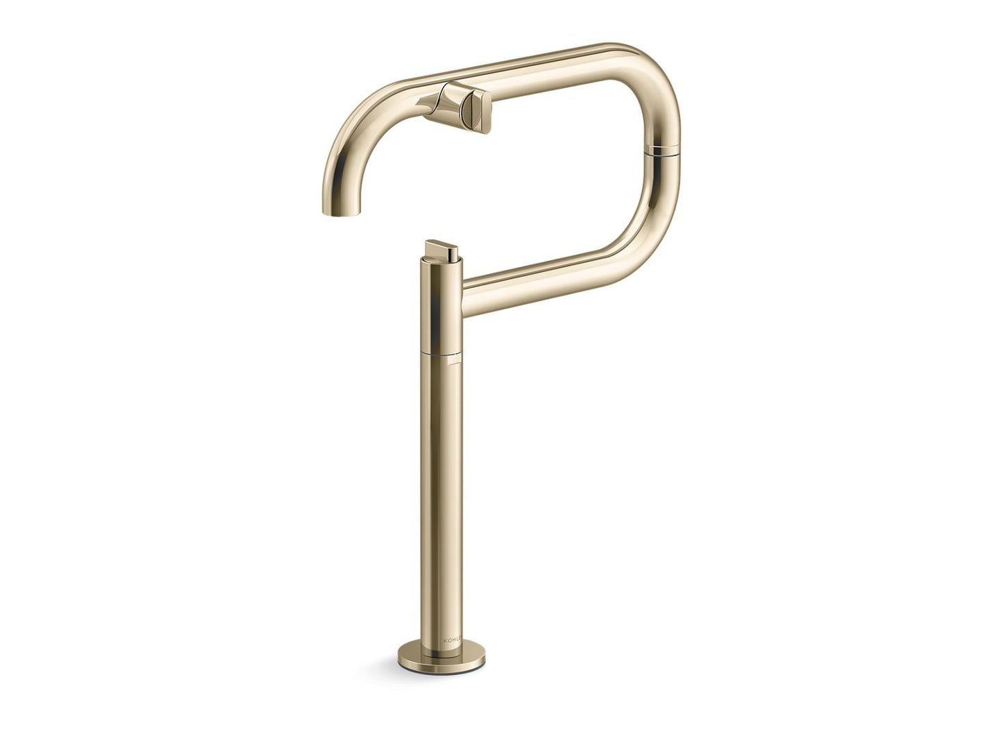 KOHLER K-28275-AF Components Deck-Mount Pot Filler - Vibrant French Gold