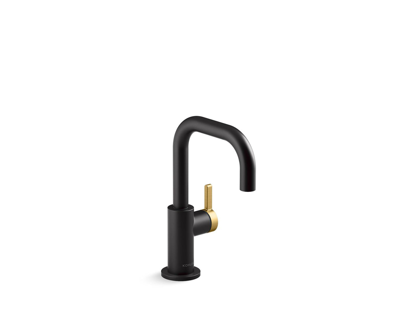 KOHLER K-28292-BMB Components Beverage Faucet - Matte Black with Moderne Brass