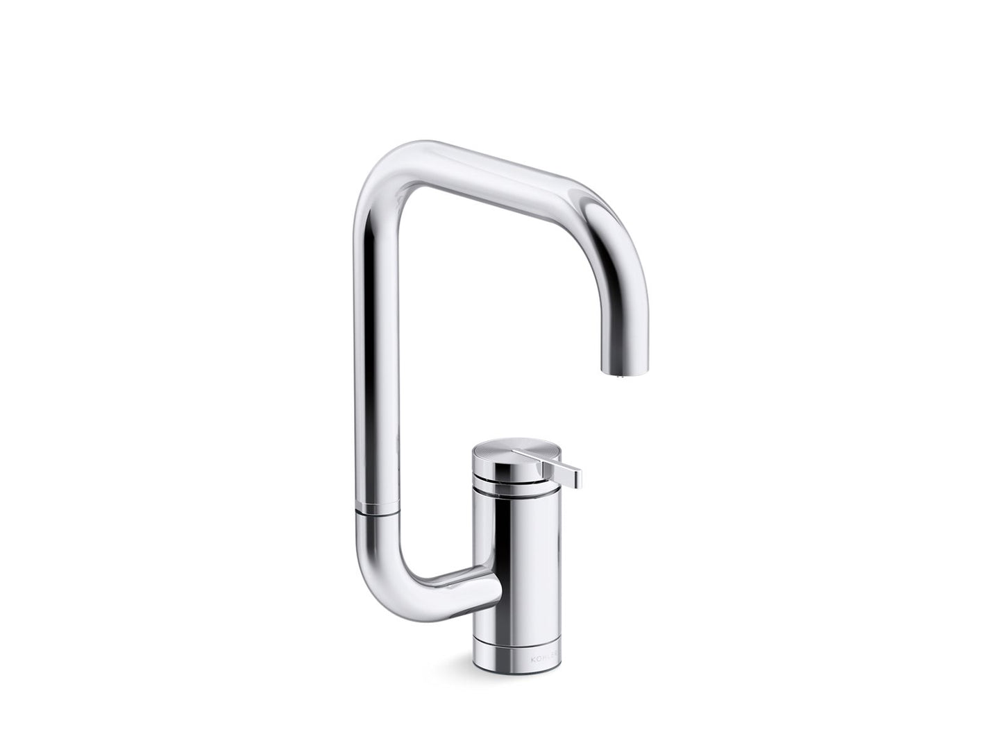 KOHLER K-28290-CP Components Single-Handle Bar Sink Faucet With Two-Function Extended-Reach Spout - Polished Chrome
