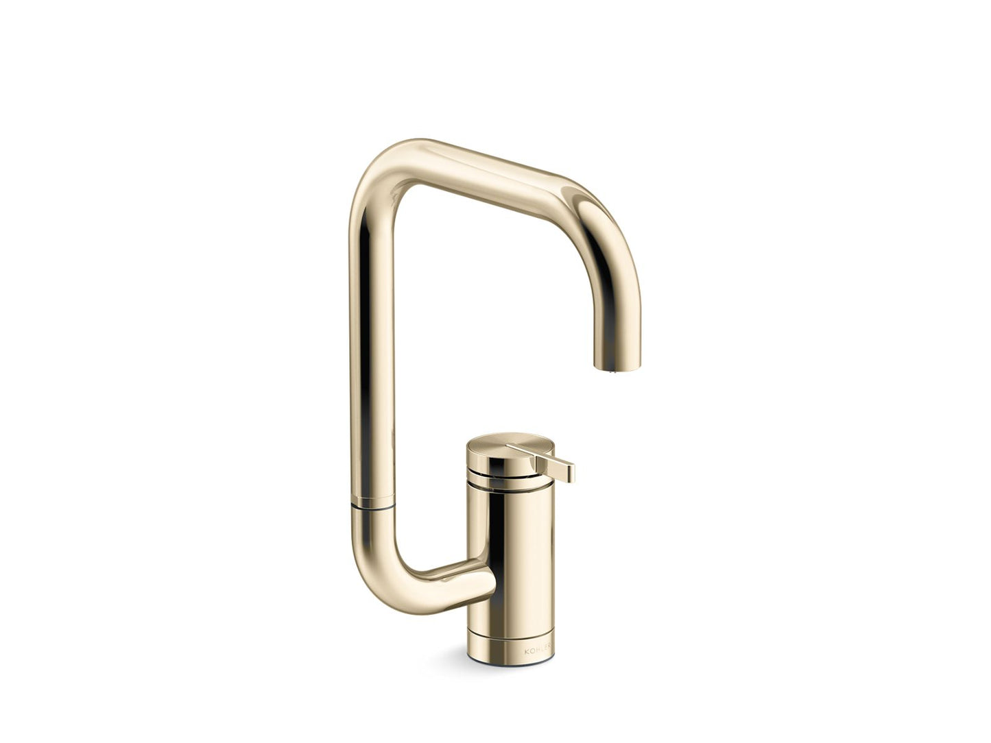 KOHLER K-28290-AF Components Single-Handle Bar Sink Faucet With Two-Function Extended-Reach Spout - Vibrant French Gold
