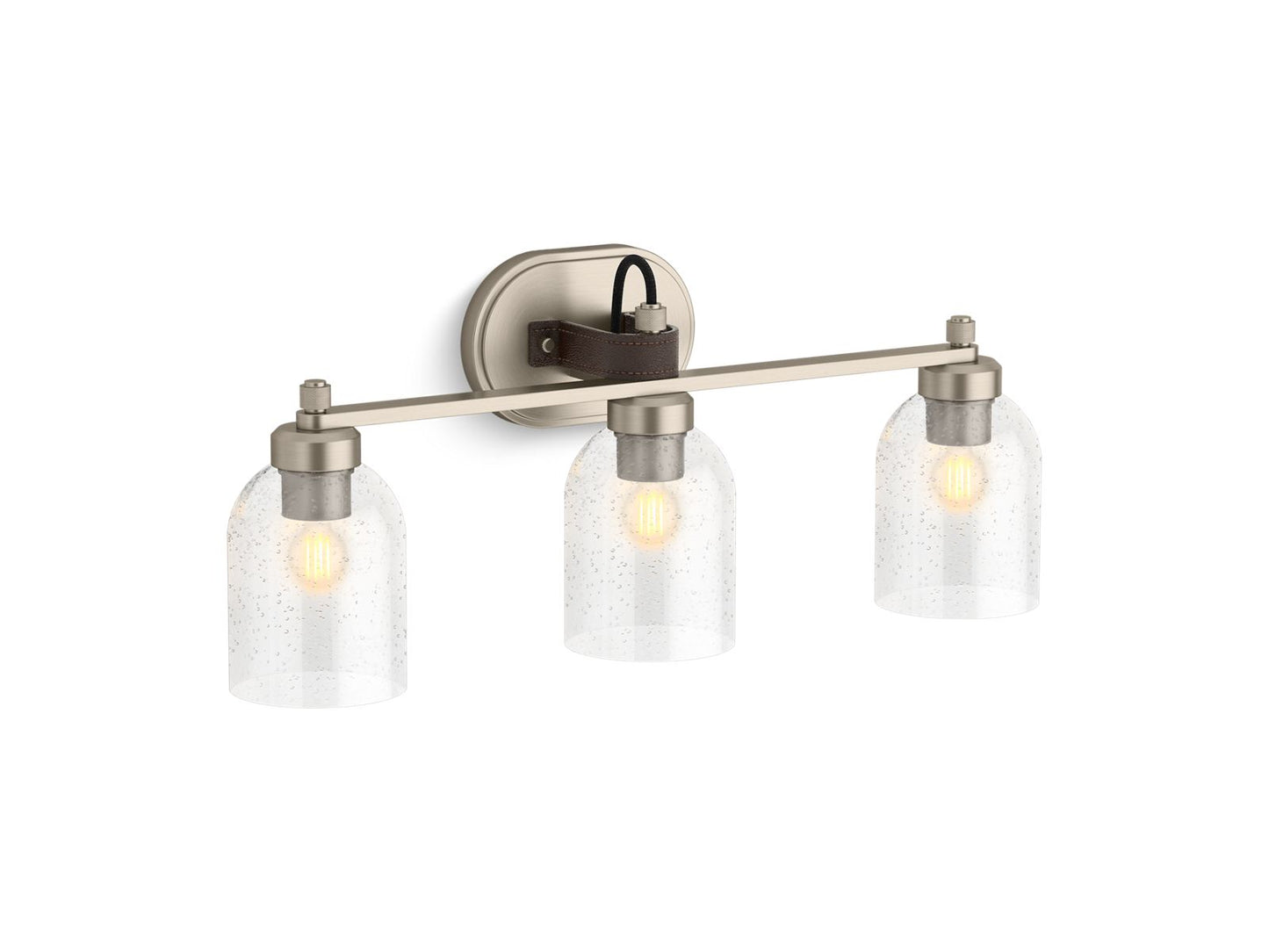 KOHLER K-38418-SC03-BNL Tannage Three-Light Sconce In Brushed Nickel