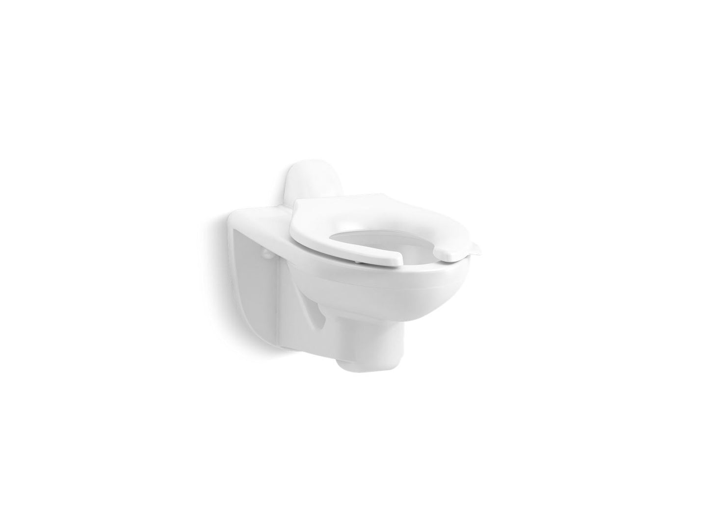 KOHLER K-84454-0 Kingston Wall-Mount Toilet Bowl With Rear Spud, 1.28 Or 1.6 Gpf - White