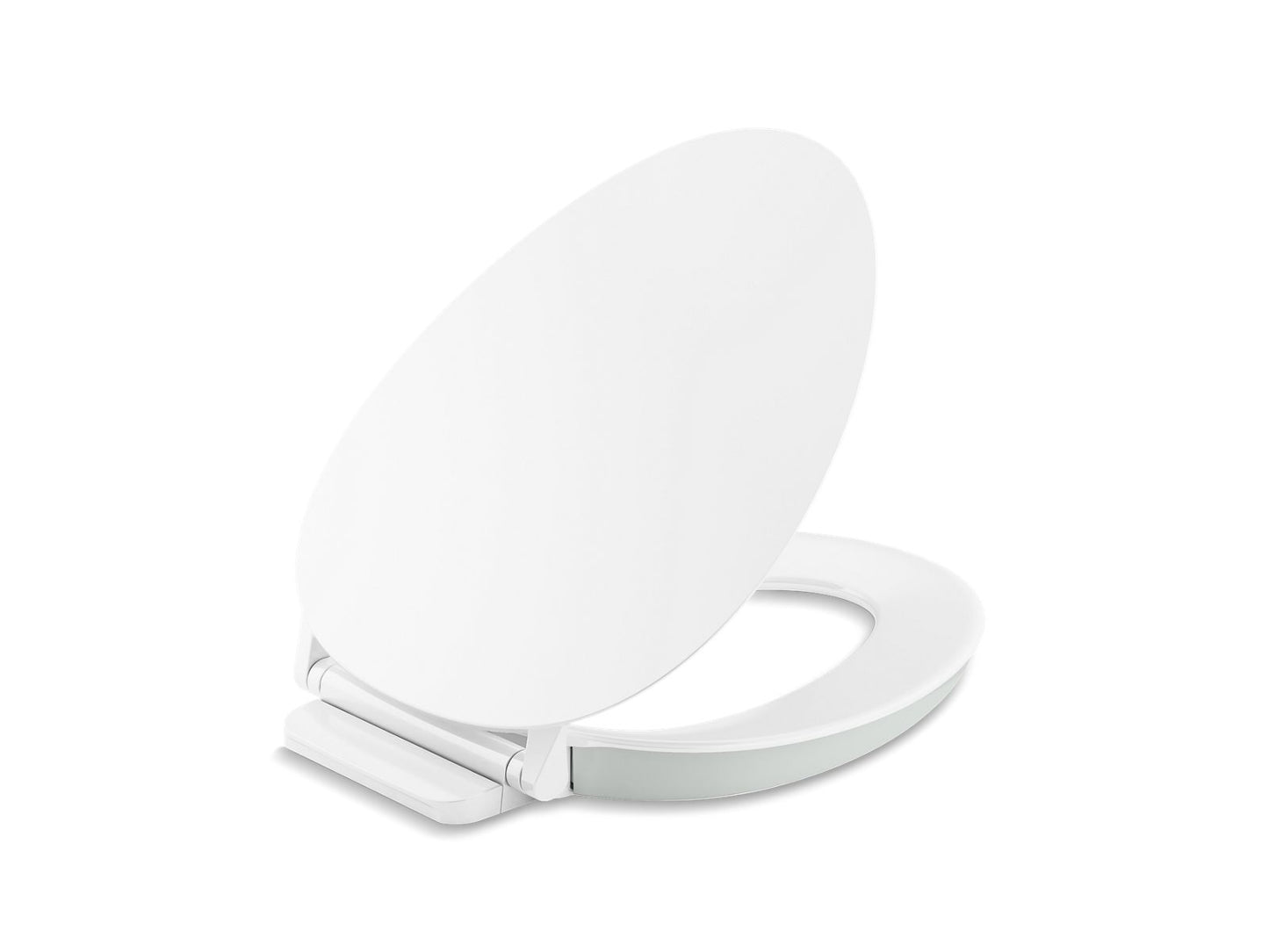 KOHLER Cymbal ReadyLatch Quiet-Close elongated toilet seat - White, K-57777-GCF-0