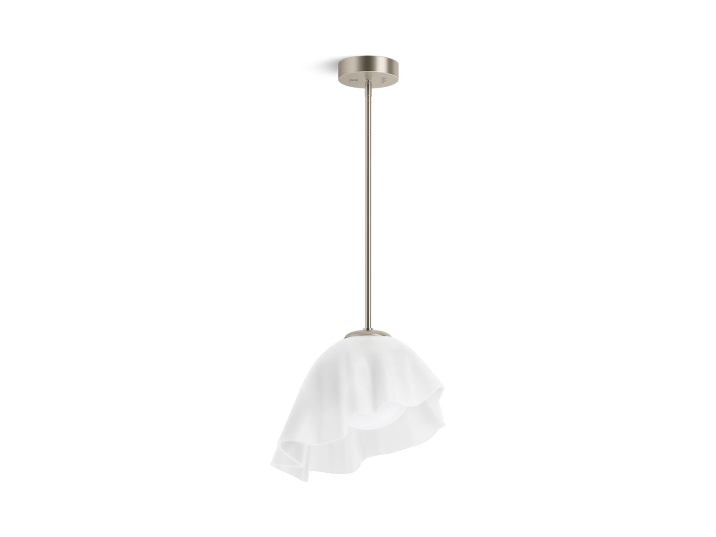 KOHLER K-32695-PELED-BNL Landshapes By Daniel Arsham 14-3/4" Pendant - Brushed Nickel