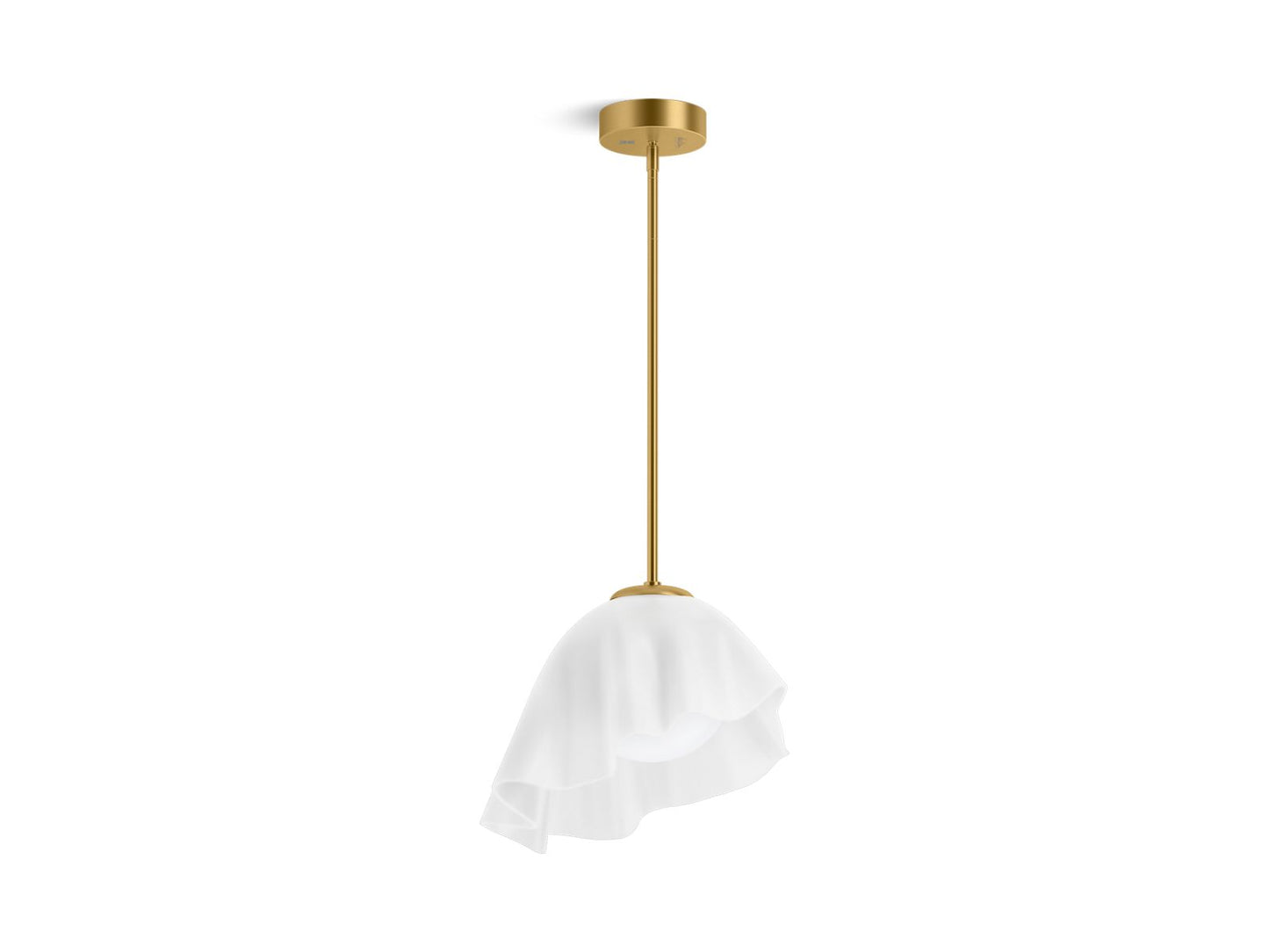 KOHLER K-32695-PELED-2GL Landshapes By Daniel Arsham 14-3/4" Pendant - Brushed Moderne Brass