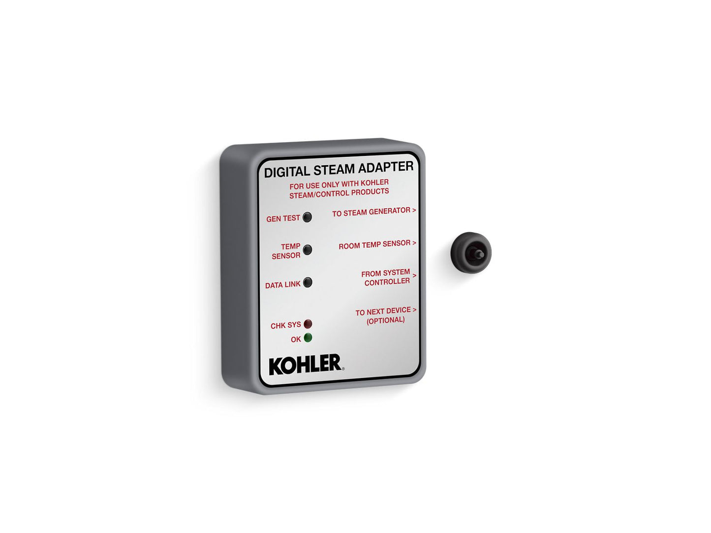 KOHLER K-32311-BL Invigoration Series Digital Steam Adapter - Matte Black