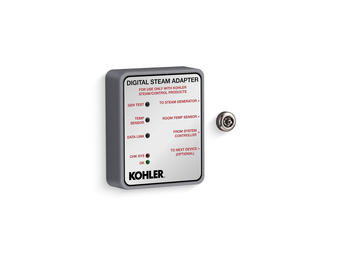 KOHLER K-32311-TT Invigoration Series Digital Steam Adapter - Vibrant Titanium