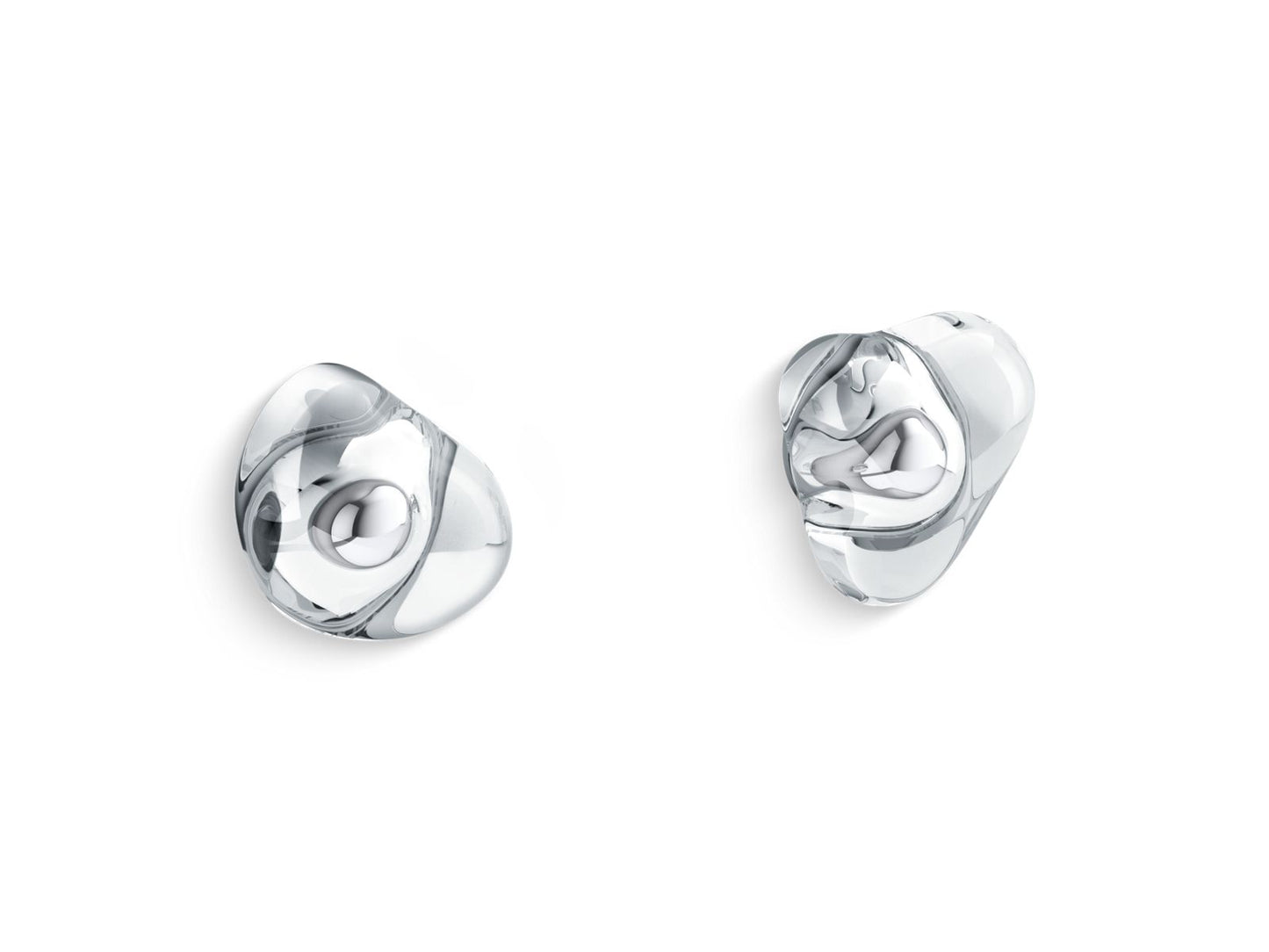 KOHLER K-T77981-CLG-CP Landshapes By Daniel Arsham Wall-Mount Bathroom Sink Faucet Handle Trim - Polished Chrome