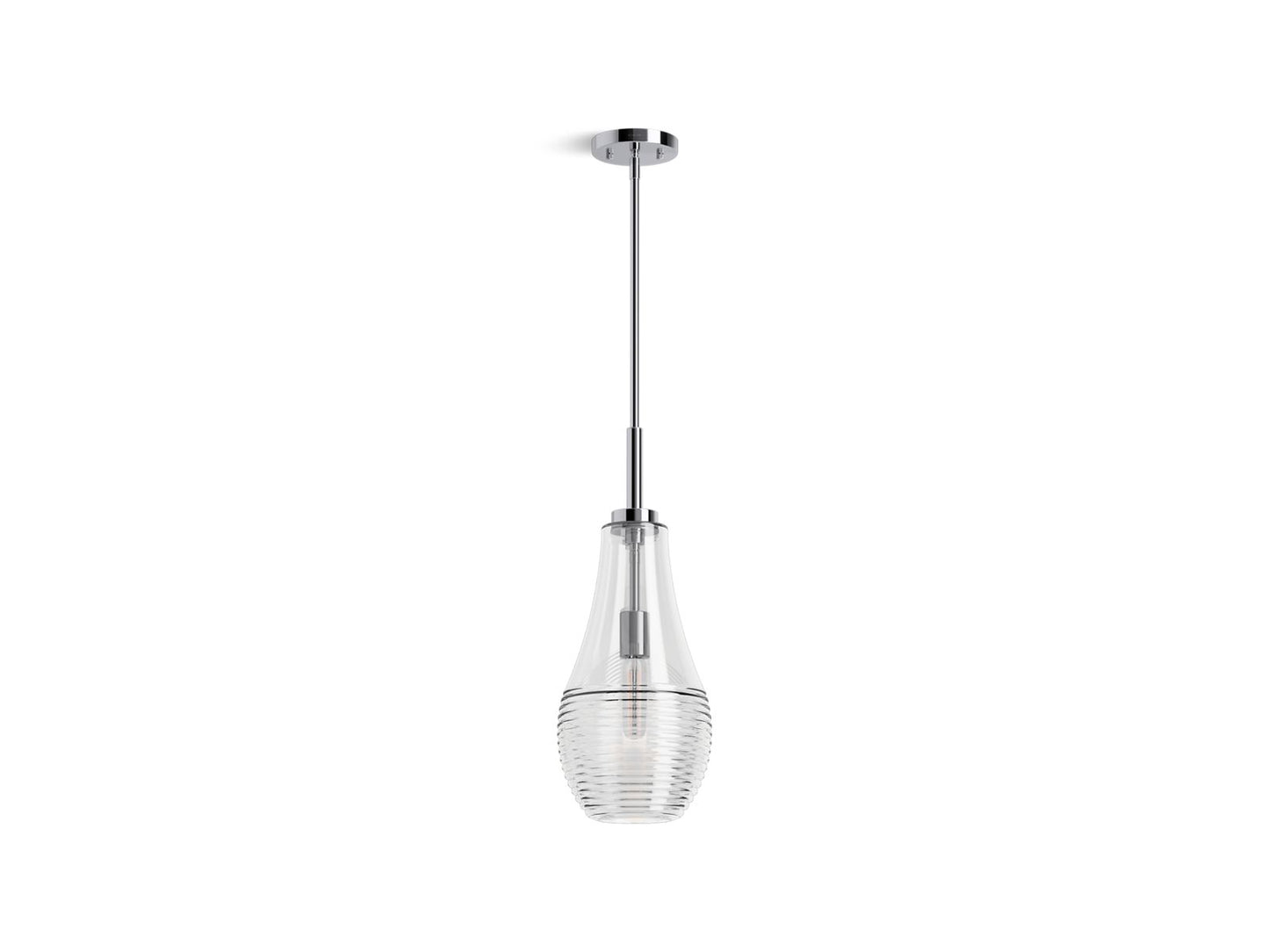 KOHLER 42196-PE01-CPL Simplice 8 in. Teardrop Pendant - Polished Chrome