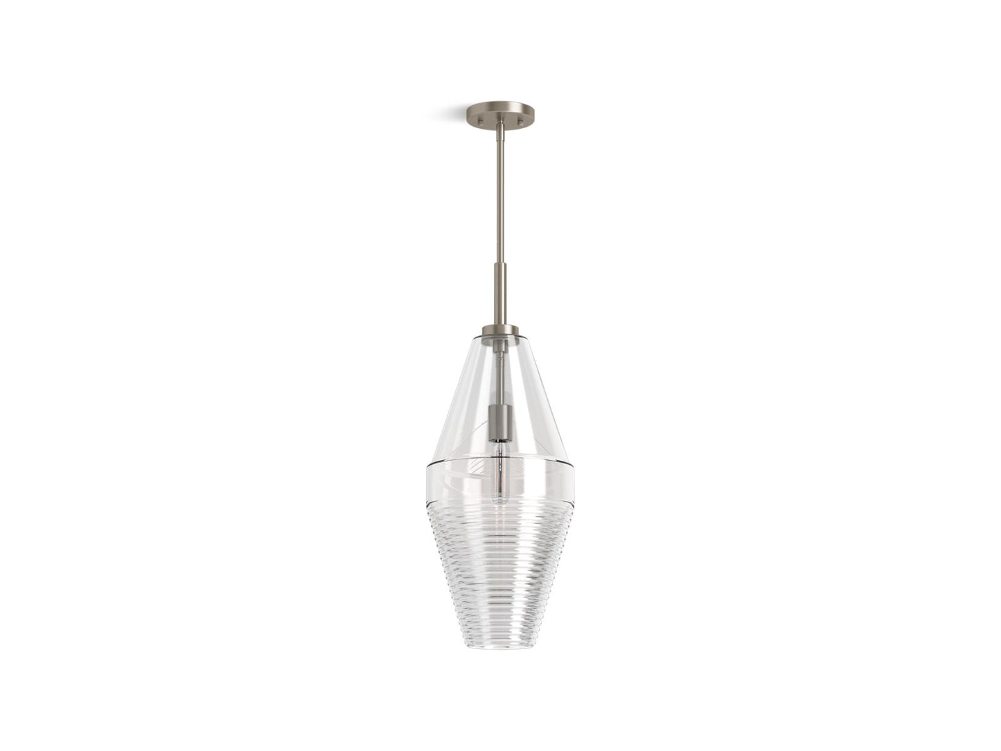 KOHLER 42195-PE01-BNL Simplice Diamond Pendant - Brushed Nickel