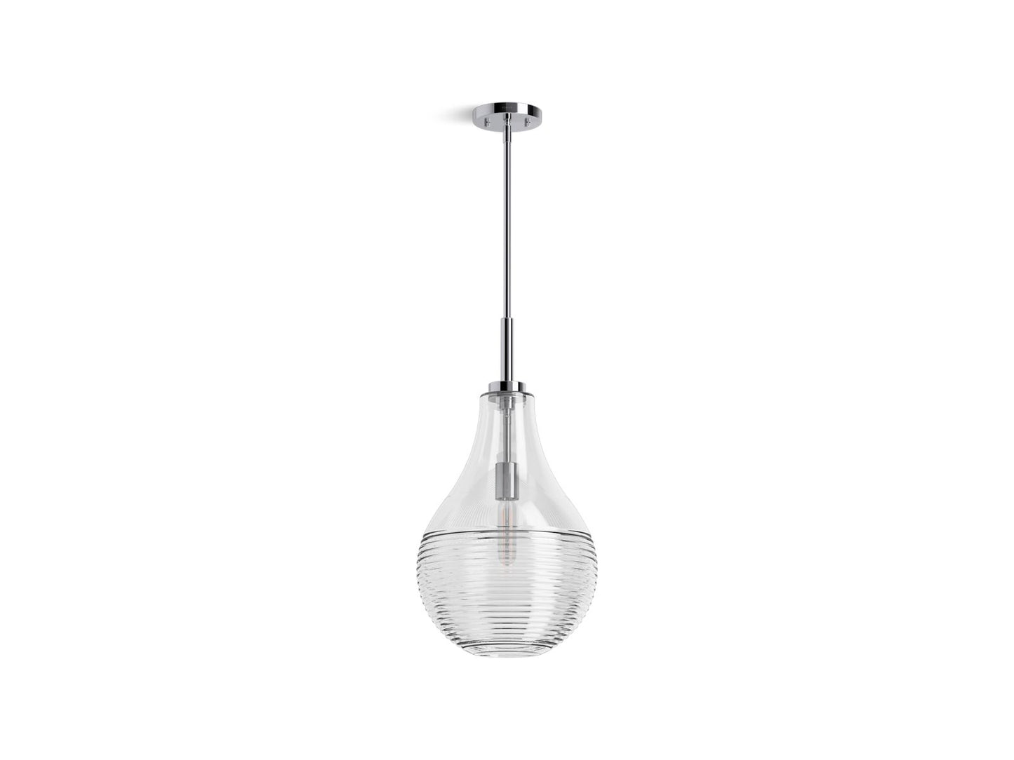 KOHLER 42197-PE01-CPL Simplice 12 in. Teardrop Pendant - Polished Chrome
