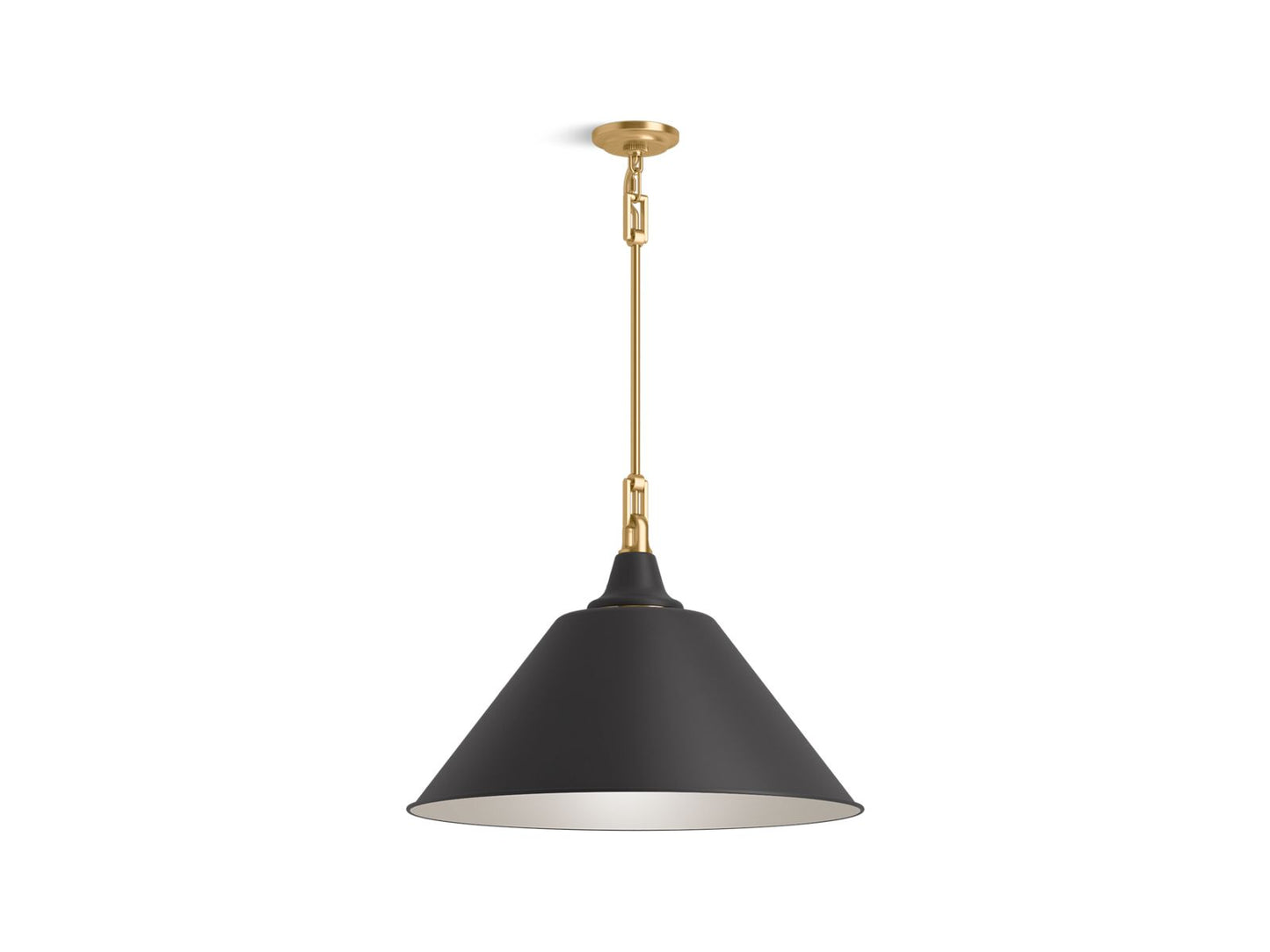 KOHLER 42203-PE01-BML Varla 24 in. Pendant - Black Brass Trim