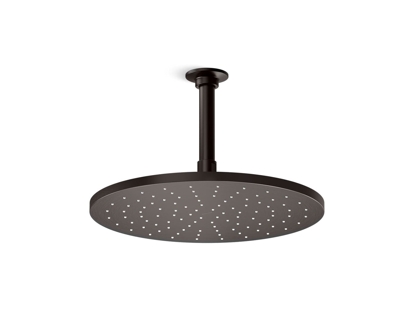 KOHLER K-13690-BGP Round 12" single-function rainhead, 2.5 gpm - Brushed Graphite