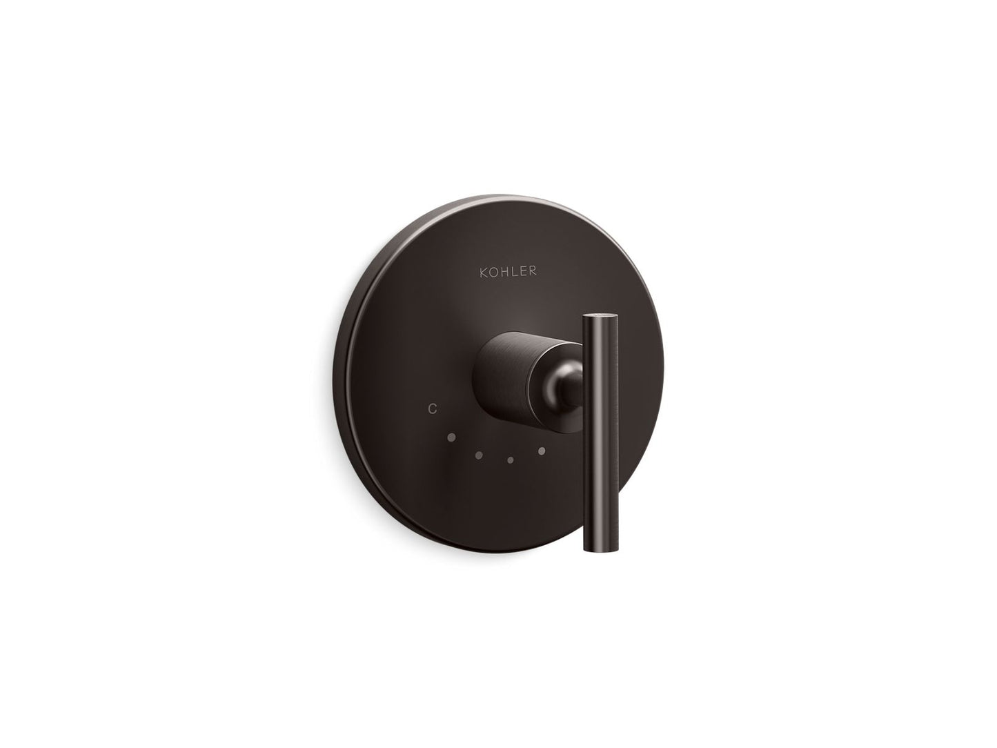 KOHLER K-T14488-4-BGP MasterShower temperature control valve trim with lever handle - Brushed Graphite