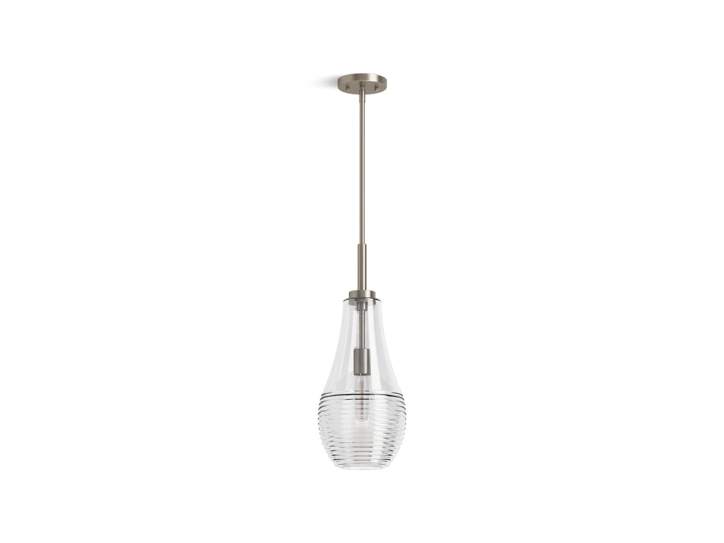 KOHLER 42196-PE01-BNL Simplice 8 in. Teardrop Pendant - Brushed Nickel