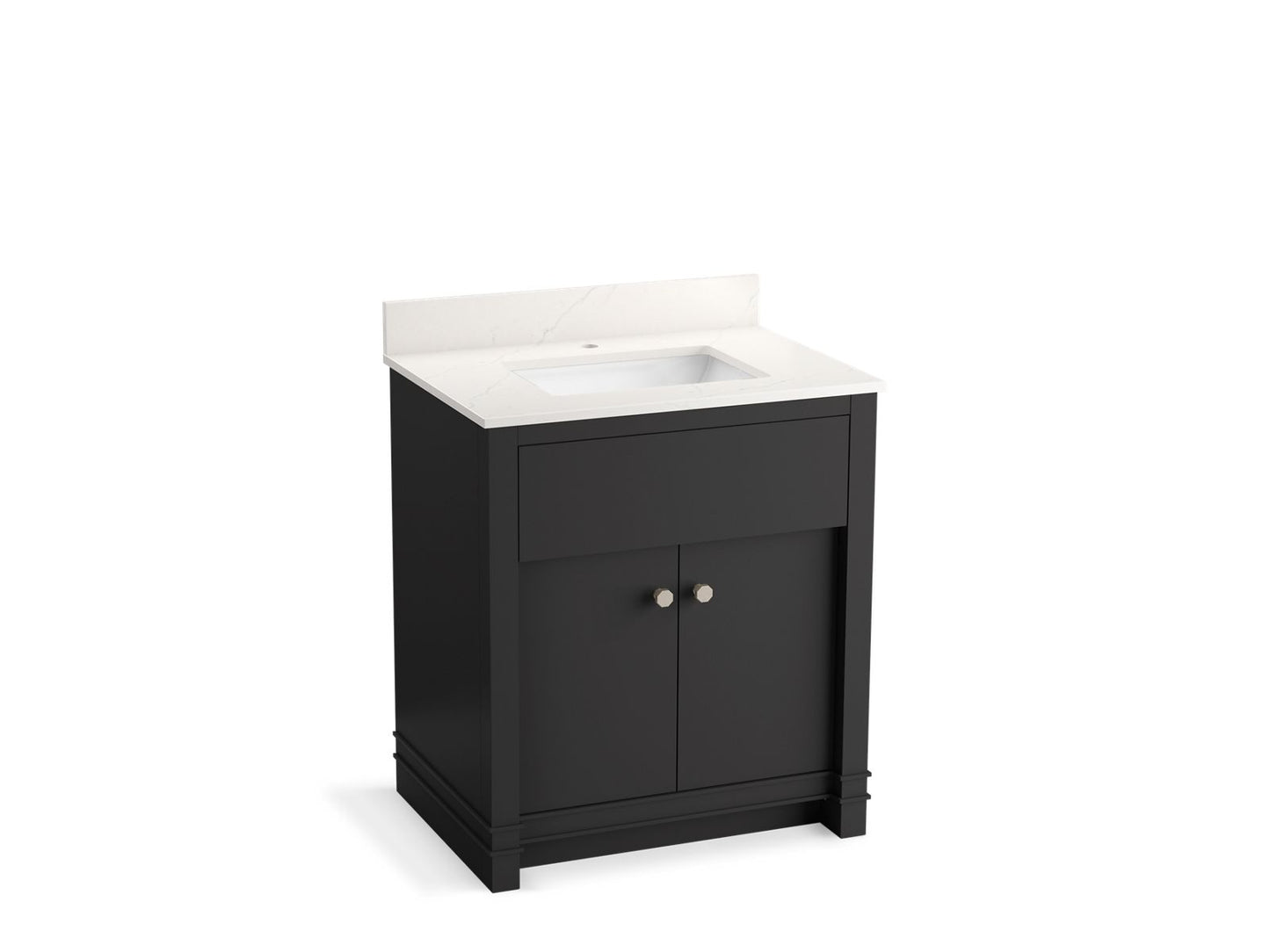 KOHLER K-33265-DWG 30" bathroom vanity cabinet with sink and quartz top - Ferrous Grey