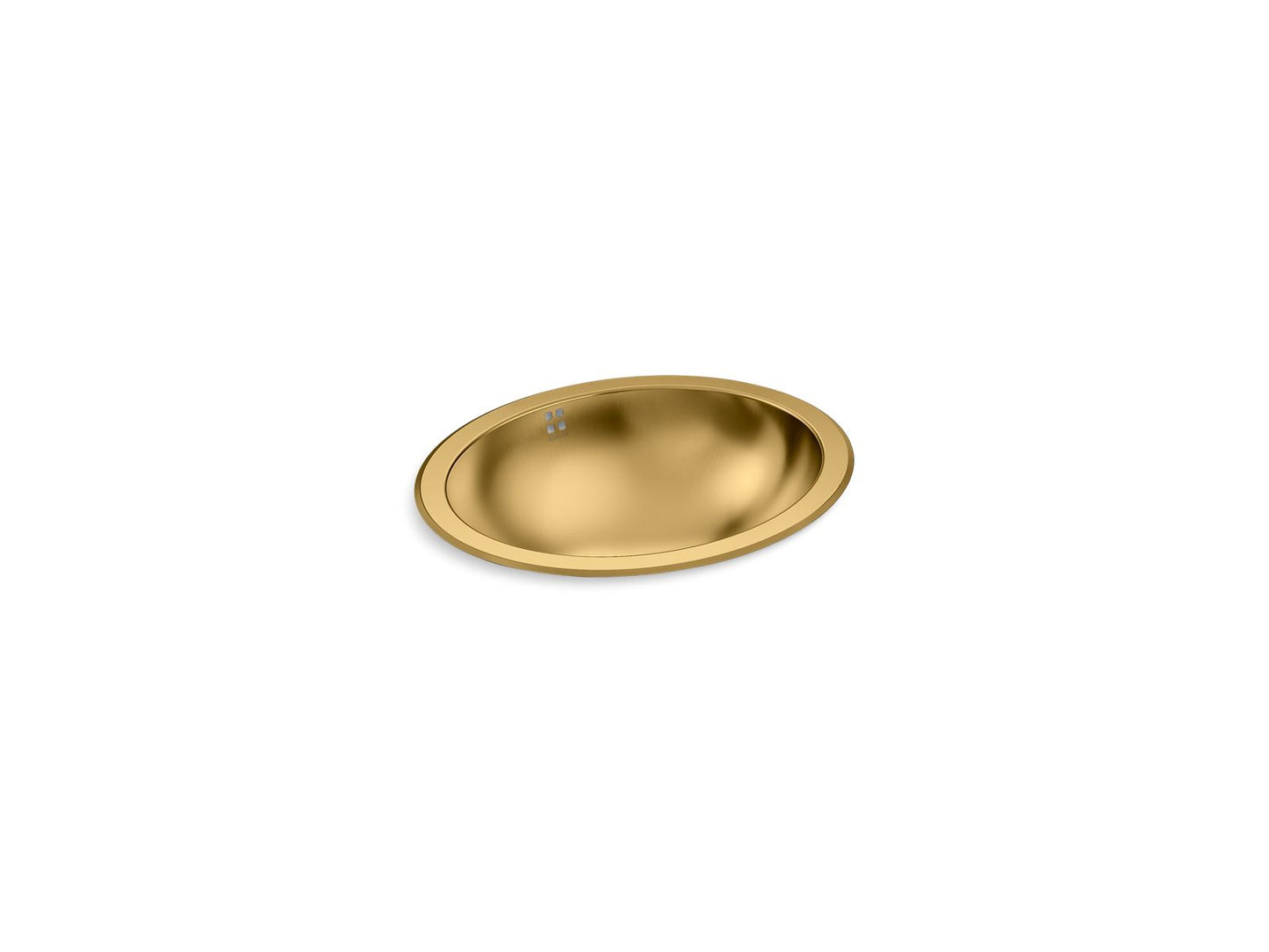 KOHLER Bachata K-2609-SU-2MB Bachata 20" Oval Drop-In/Undermount Bathroom Sink - Vibrant Brushed Moderne Brass