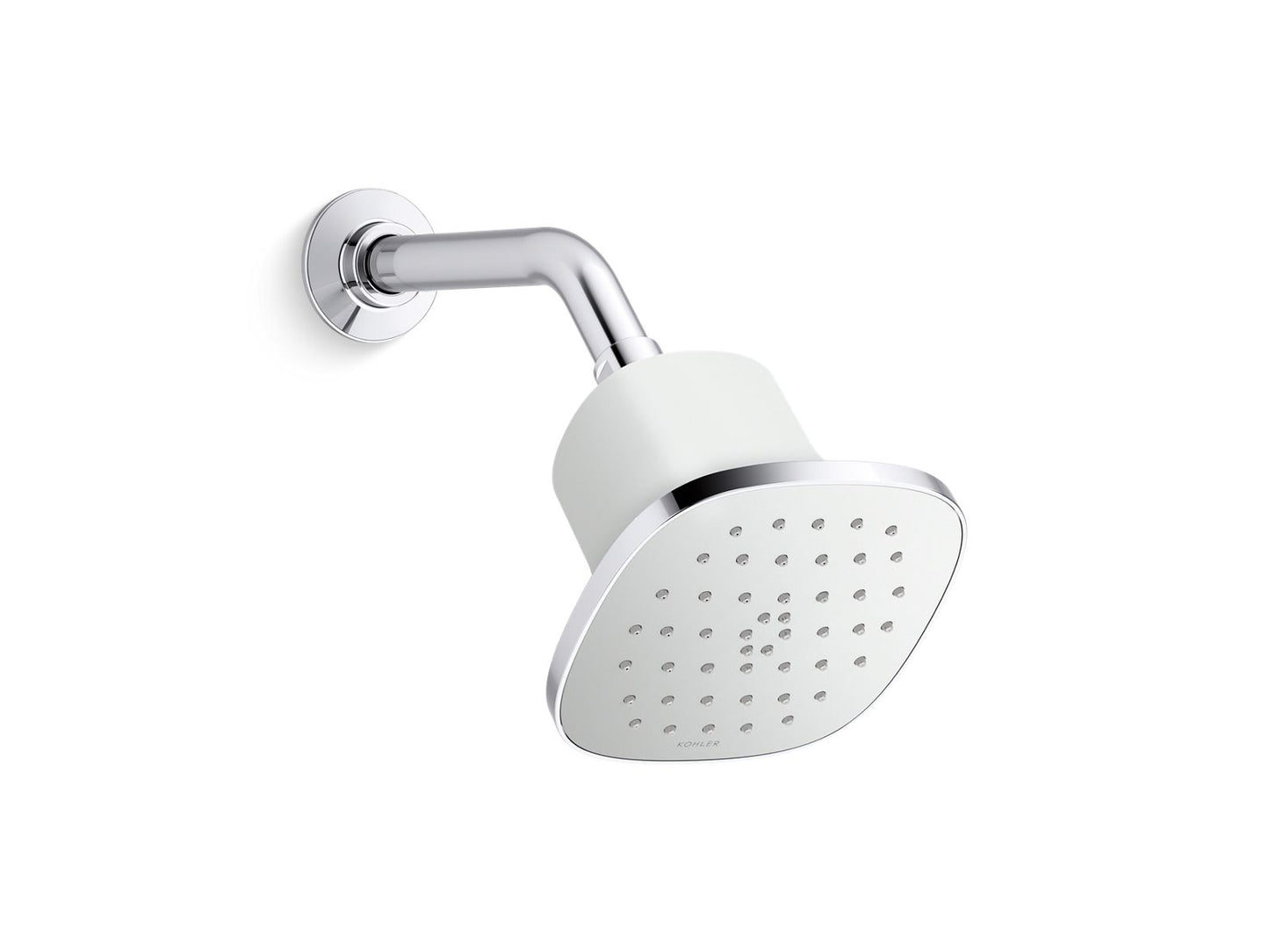 KOHLER K-37722-G-CP Square single-function filtered showerhead, 1.75 gpm - Polished Chrome