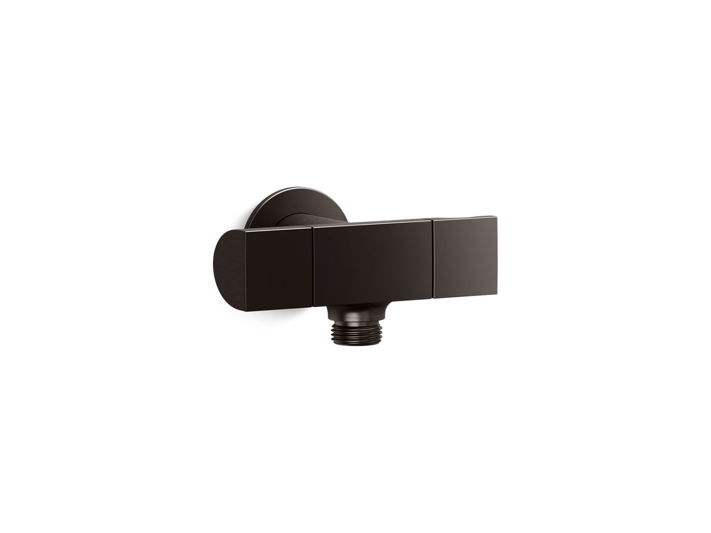KOHLER K-98355-BGP Wall-mount handshower holder with supply elbow and volume control - Brushed Graphite