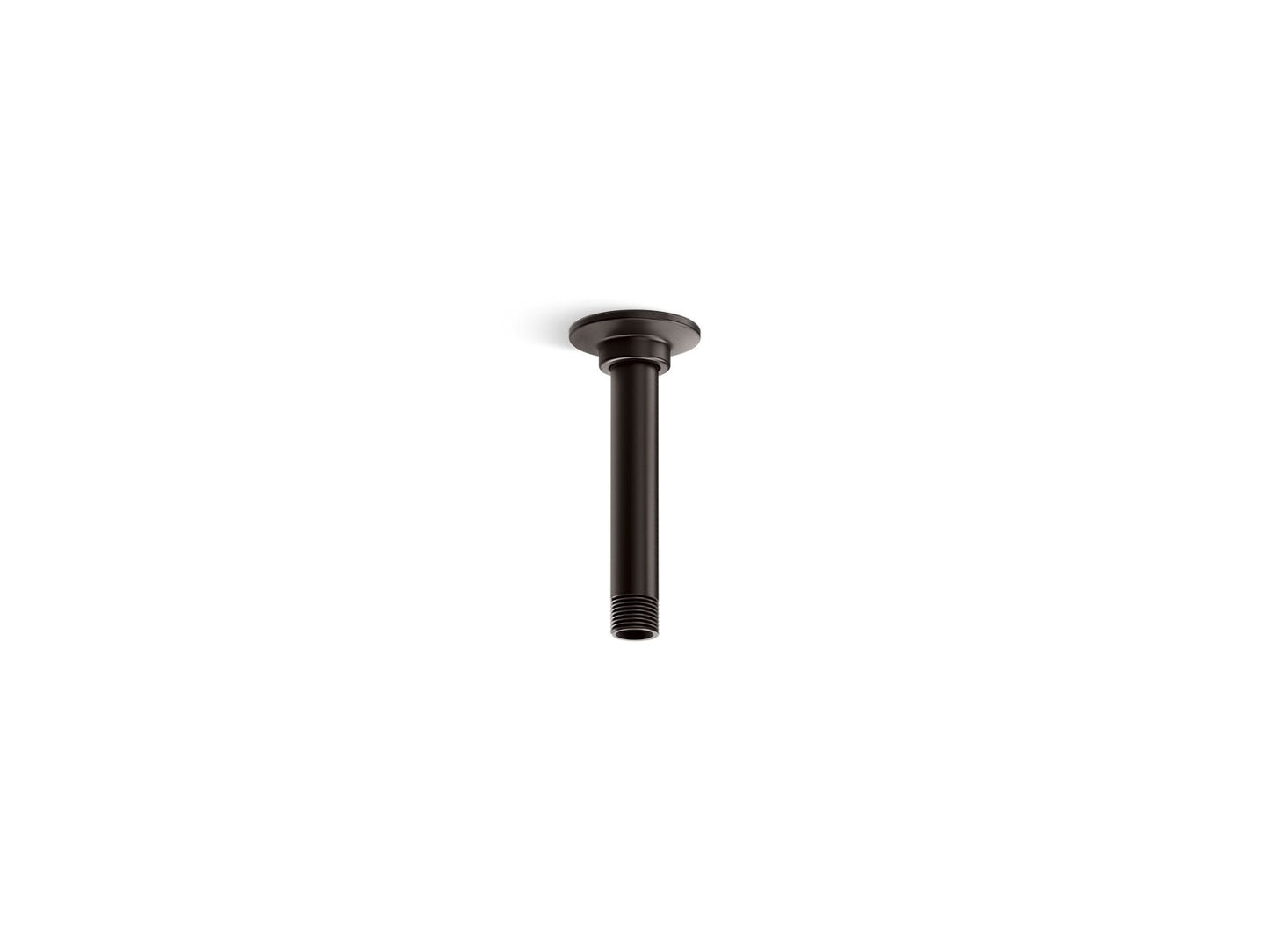 KOHLER K-7394-BGP 6" ceiling-mount single-function rainhead arm and flange - Brushed Graphite