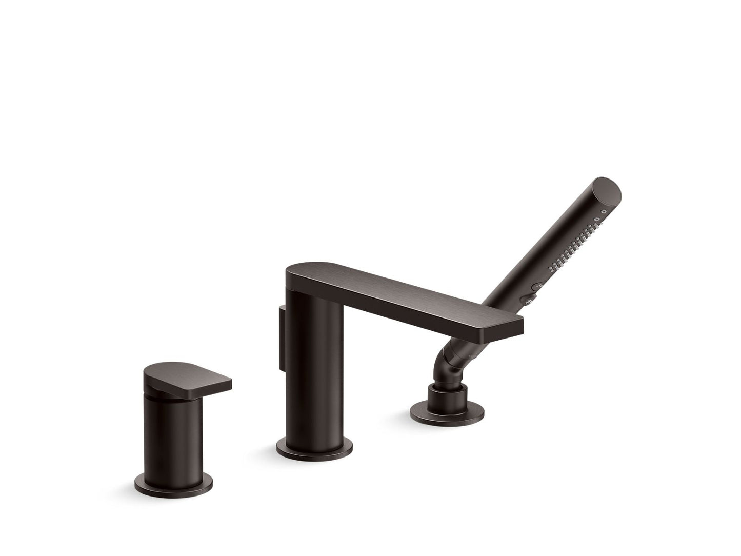 KOHLER K-73078-4-BGP Deck-mount bath faucet with handshower - Brushed Graphite