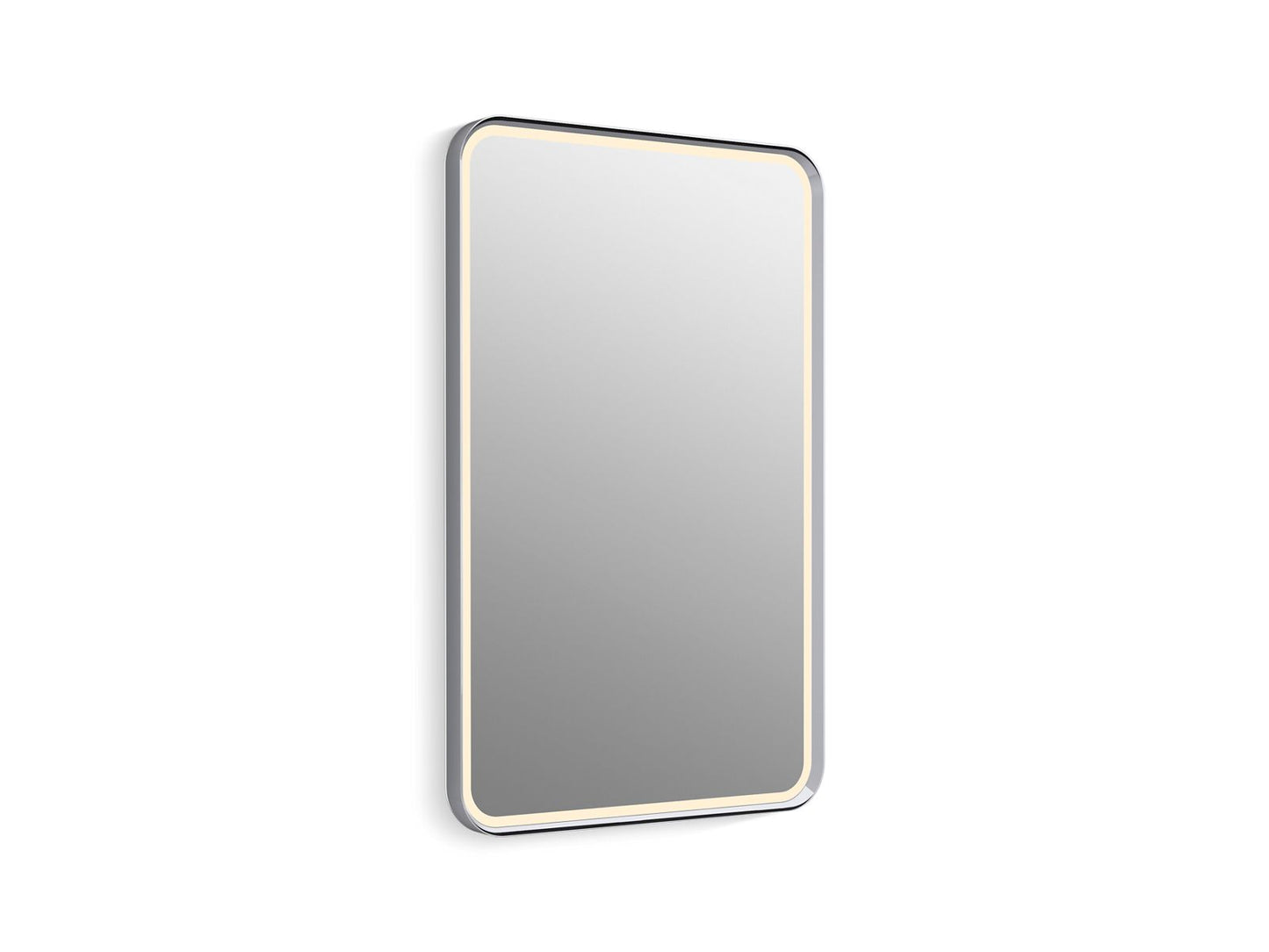 KOHLER K-38023-DLM-CPL 22" x 34" rectangular lighted framed mirror - Polished Chrome