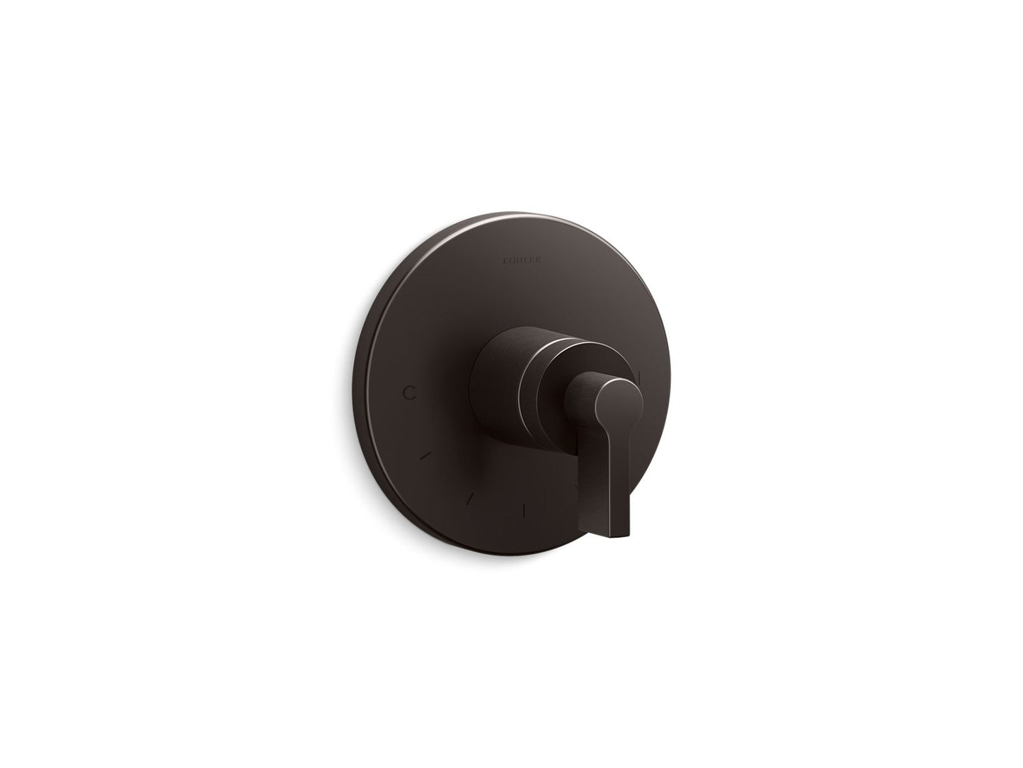 KOHLER K-T78027-4-BGP MasterShower temperature control valve trim with Lever handle - Brushed Graphite