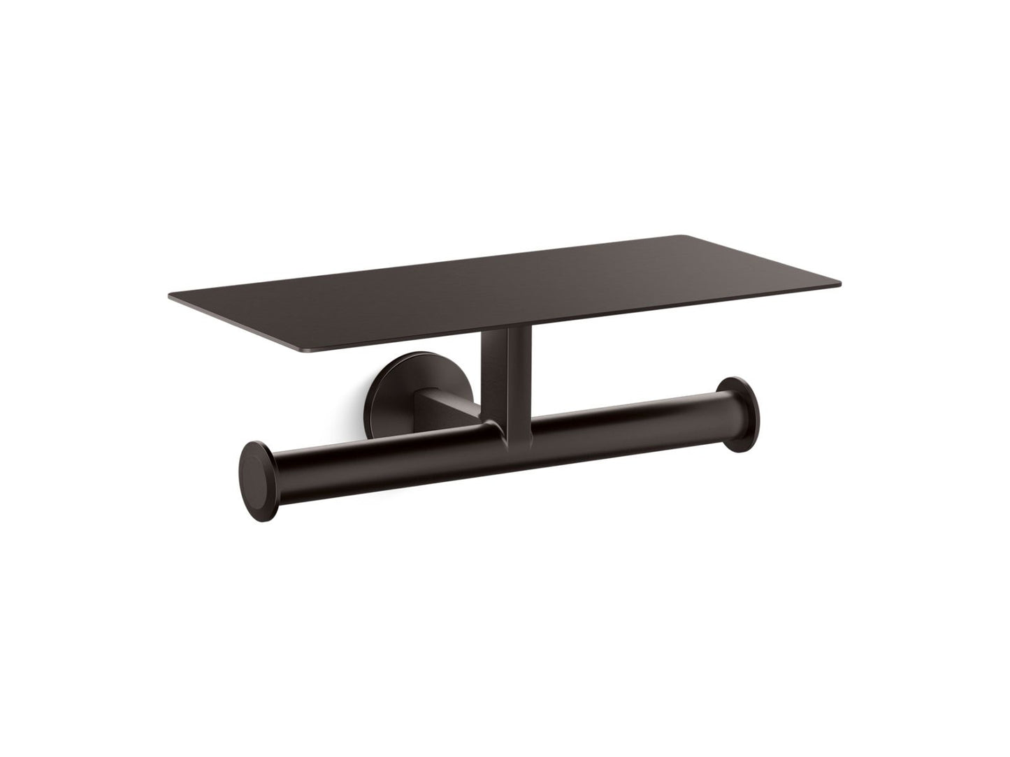 KOHLER K-78384-BGP Covered double toilet paper holder - Brushed Graphite