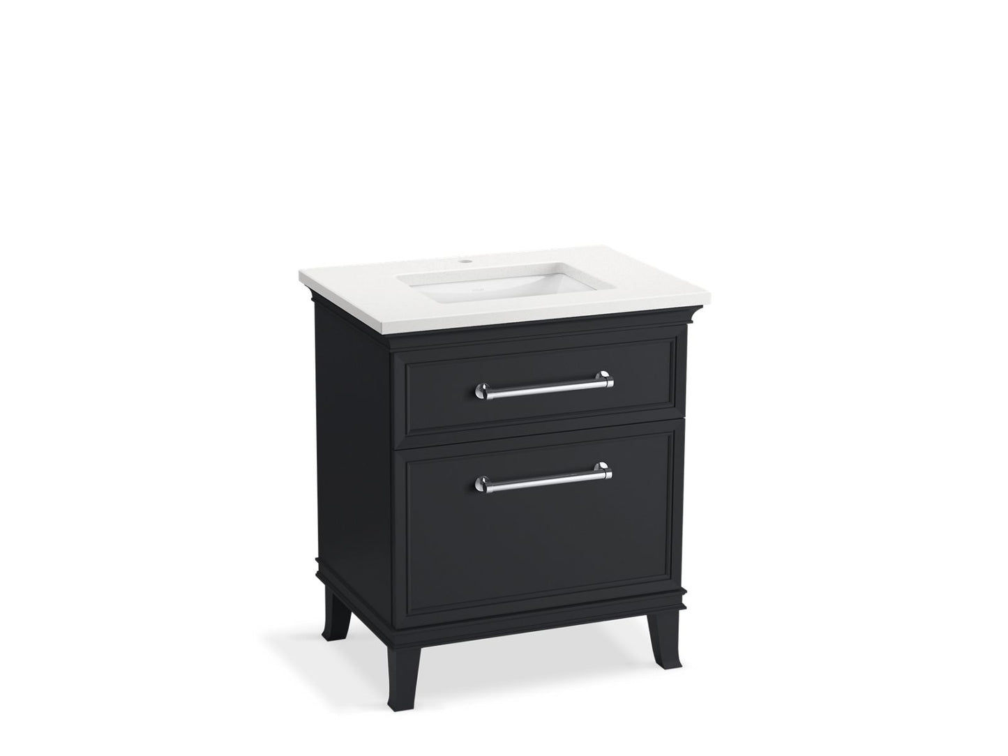 KOHLER K-CM29480-BD2-XWC 30" bathroom vanity cabinet with sink and quartz top - Slate Grey