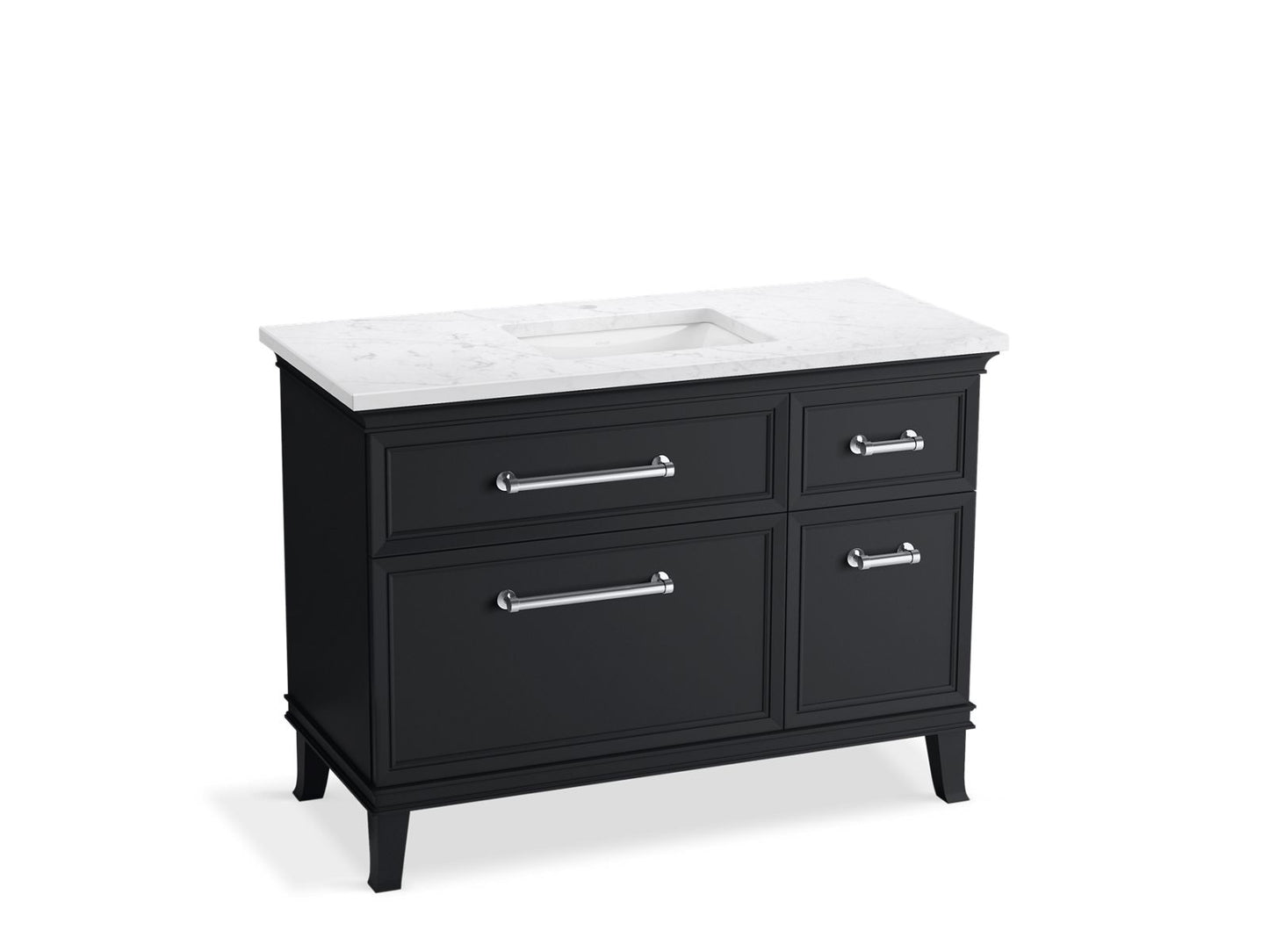 KOHLER K-CM29481-BD4-XTC 48" bathroom vanity cabinet with sink and quartz top - Slate Grey