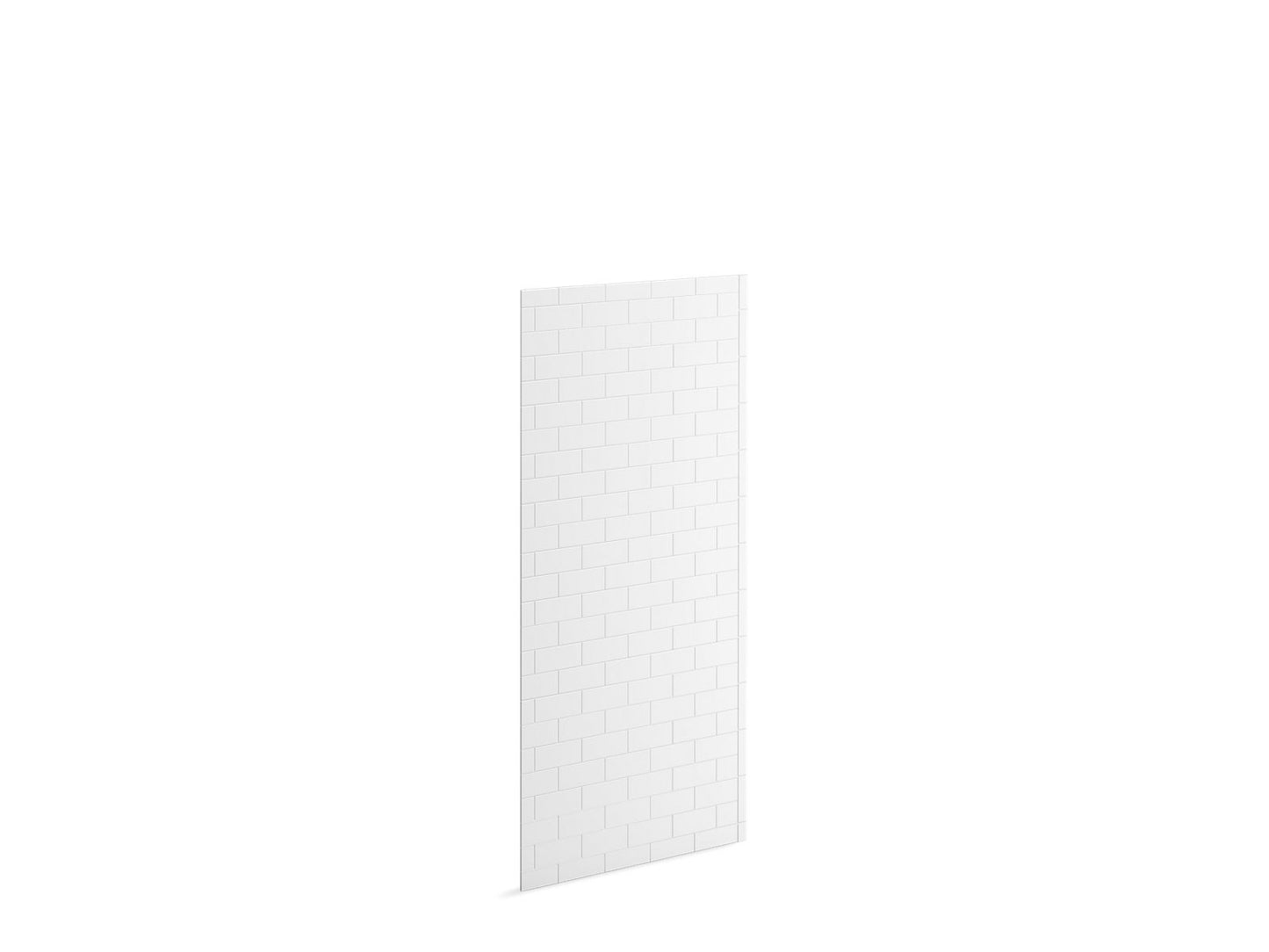 KOHLER K-39432-T06R-HW1 Stoneridge 96" x 30" right shower end wall with subway tile design - Honed White