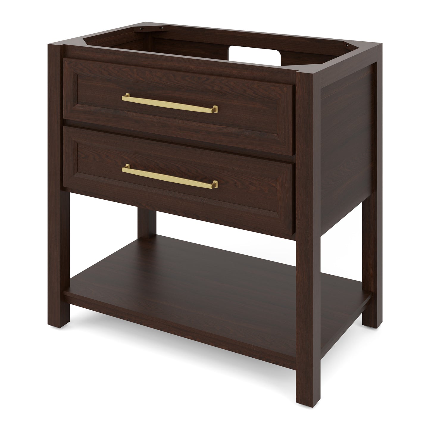 JEFFREY ALEXANDER VN2KIP-36-DW-NT 36" Dark Walnut Kipling Vanity - Dark Walnut