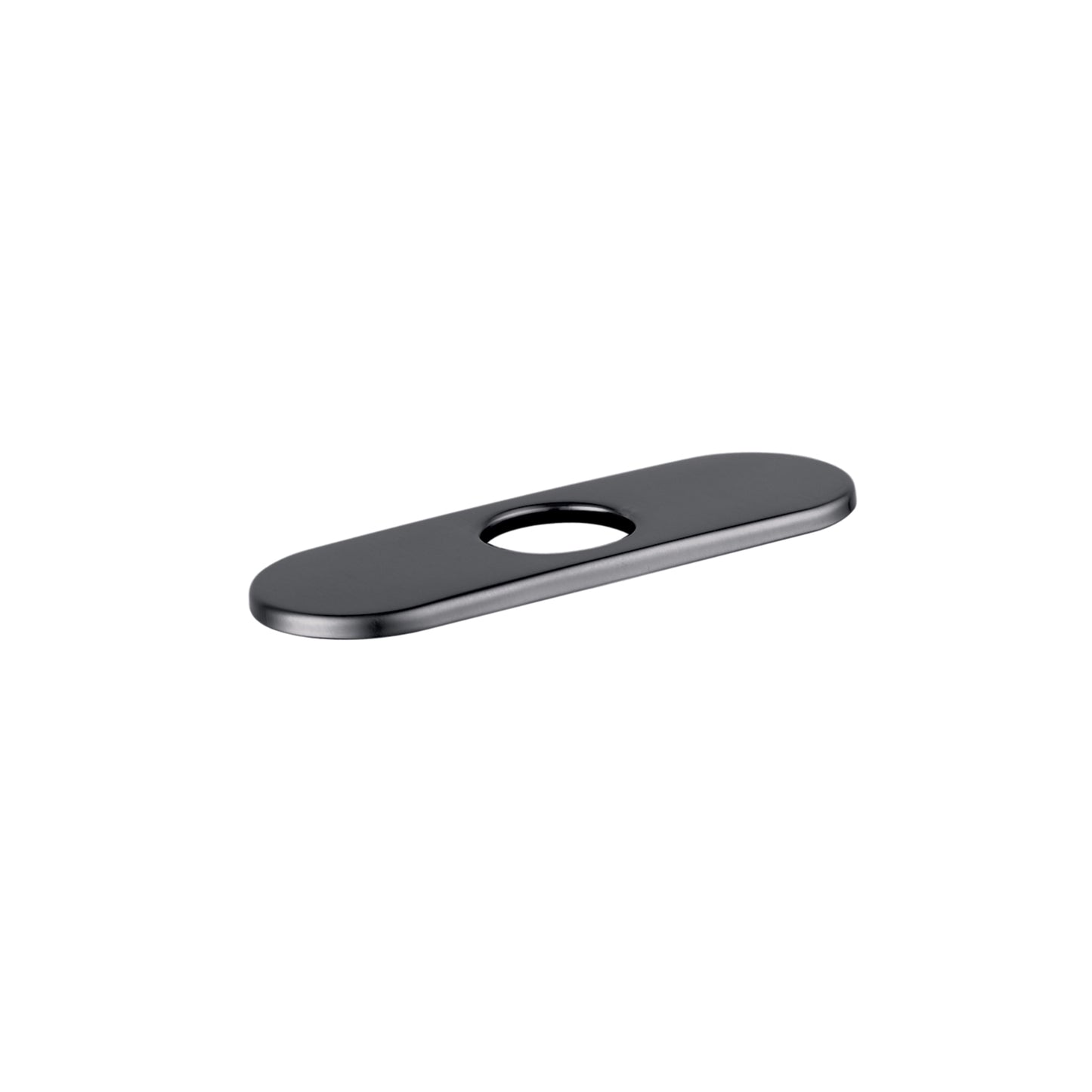 HANSGROHE 6490340 E&S Accessories Base Plate for Contemporary Single-Hole Faucets, 6" in Brushed Black Chrome