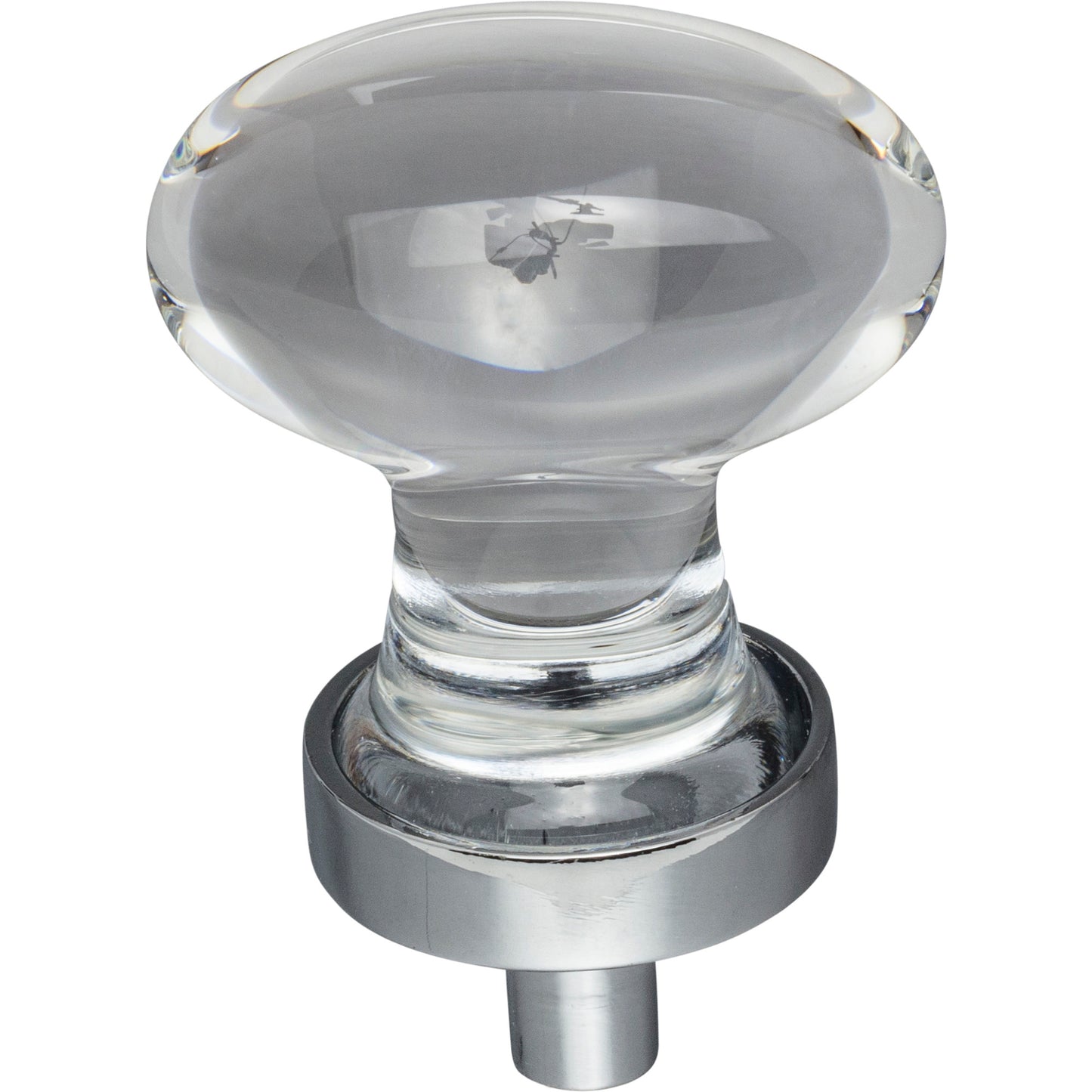 JEFFREY ALEXANDER G110PC Harlow 1-1/4" Length Oval Knob - Polished Chrome