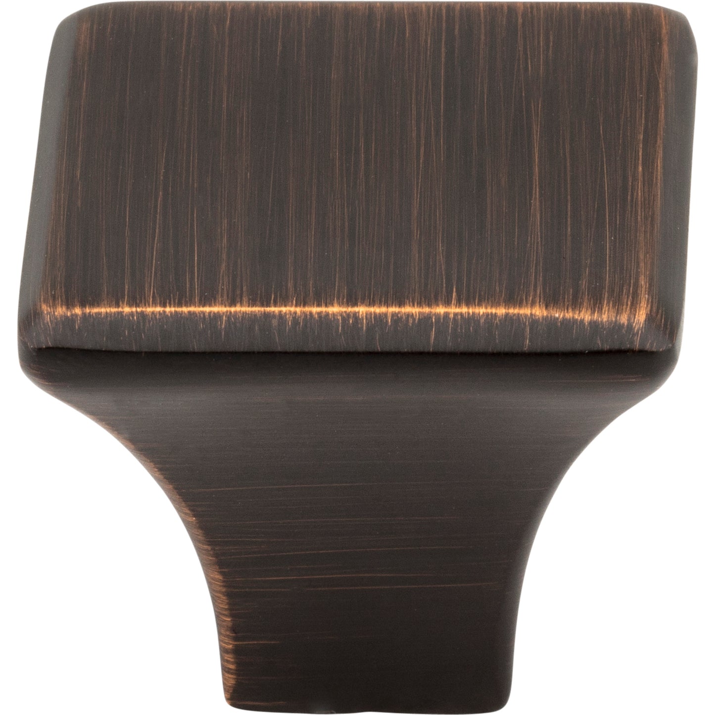 JEFFREY ALEXANDER 972DBAC Marlo 1-1/8" Length Square Knob - Brushed Oil Rubbed Bronze