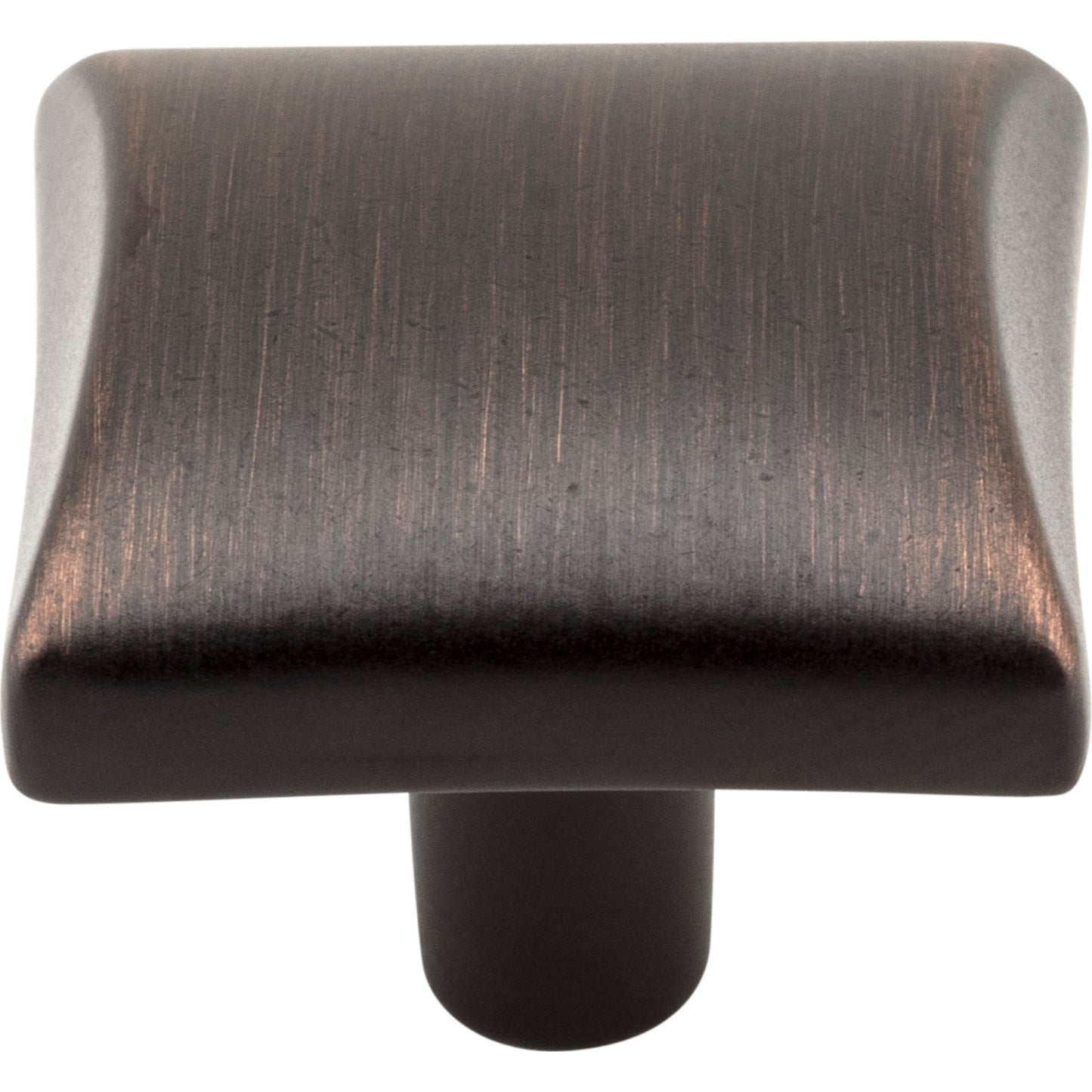 ELEMENTS 525DBAC Glendale 1-1/8" Length Square Knob - Brushed Oil Rubbed Bronze