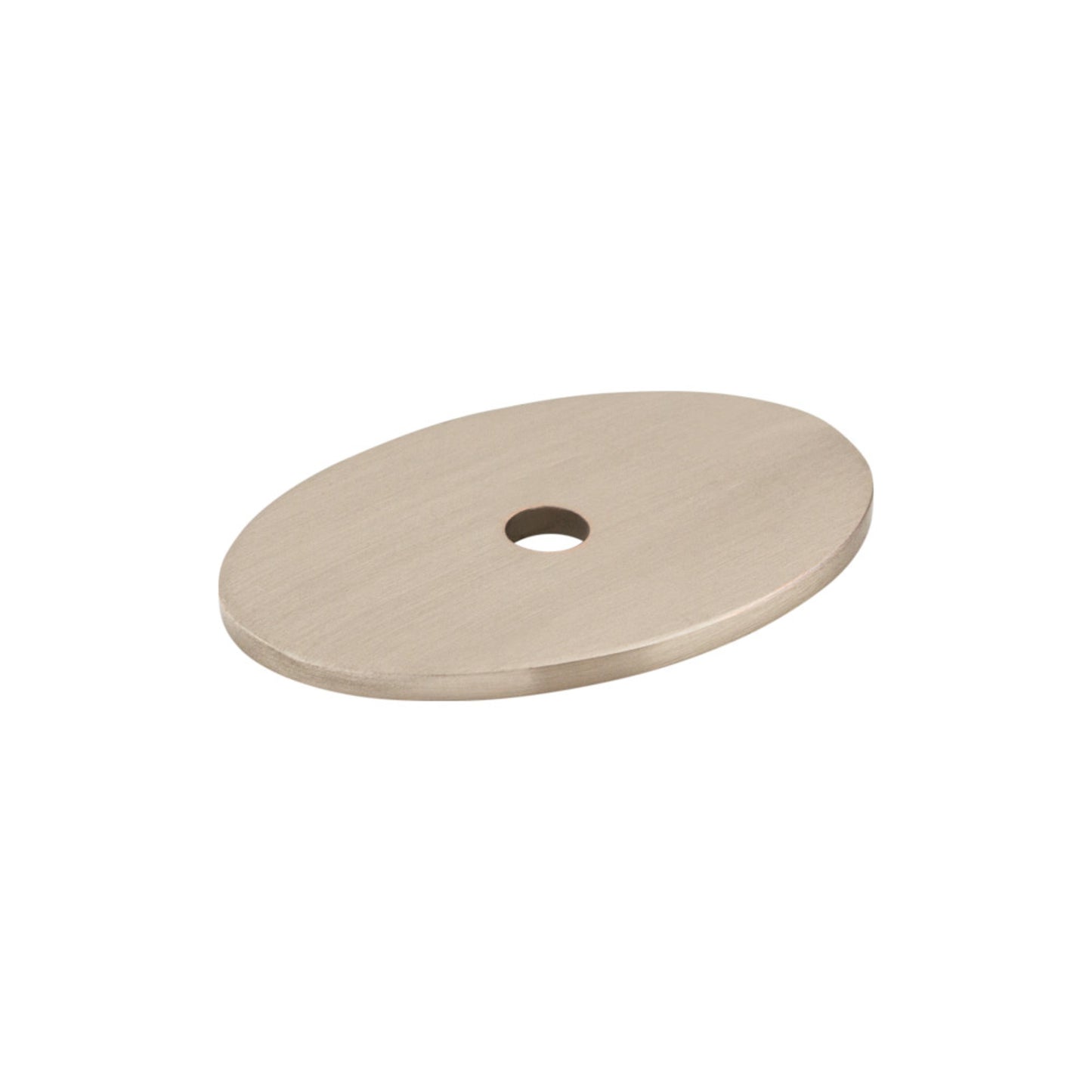 TOP KNOBS TK60BSN Oval Knob Backplate - Brushed Satin Nickel