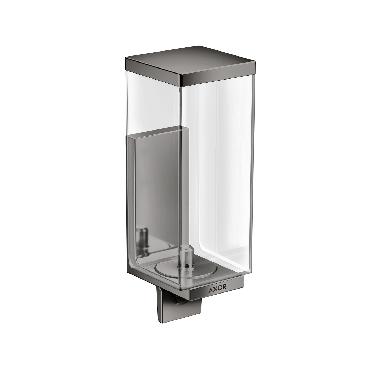 AXOR 42610330 Universal Rectangular Soap Dispenser - Polished Black Chrome