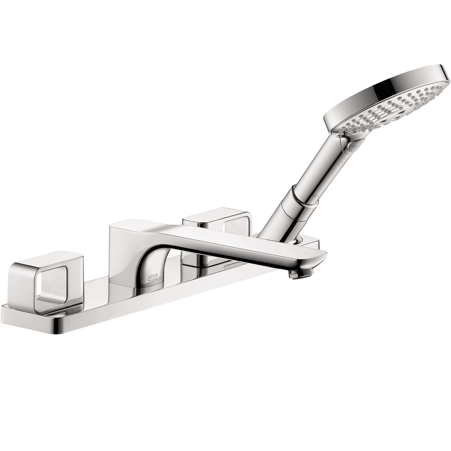 AXOR 11446001 Urquiola 4-Hole Roman Tub Set Trim with 1.75 GPM Handshower - Chrome