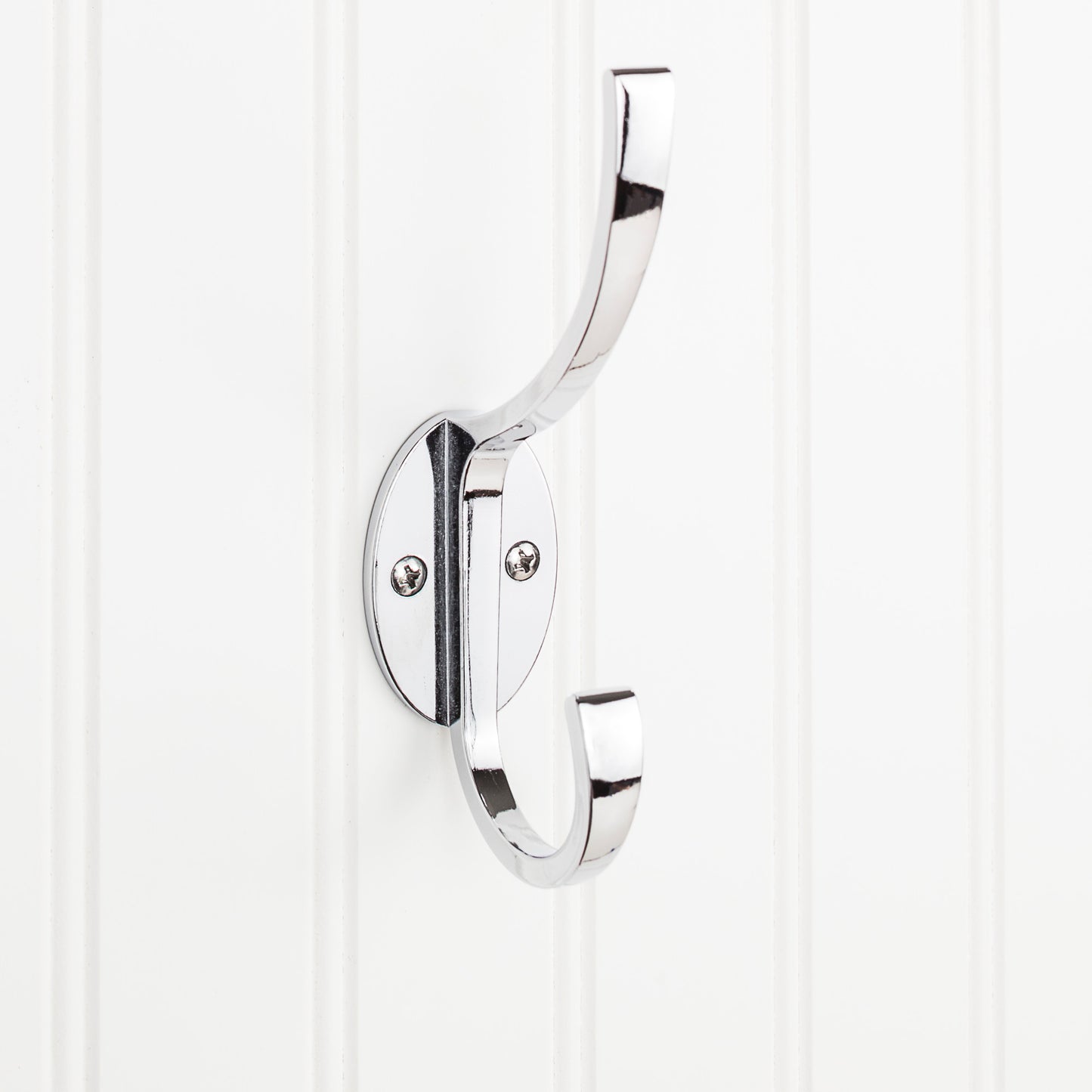 ELEMENTS YD55-587PC Elements Wall Double Hook - Polished Chrome