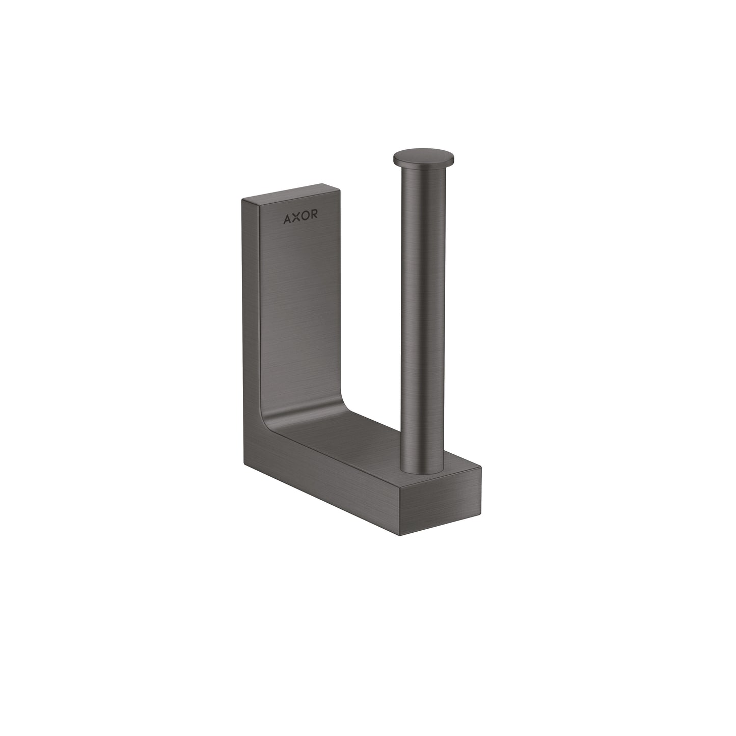 AXOR 42654340 Universal Rectangular Spare Roll Holder - Brushed Black Chrome