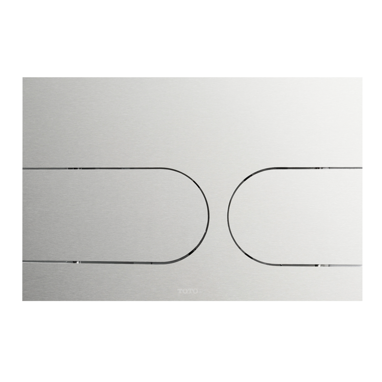 TOTO YT970#SS Dual Flush Round Push Button Plate For Select Duofit In-Wall Tank Unit - Stainless Steel