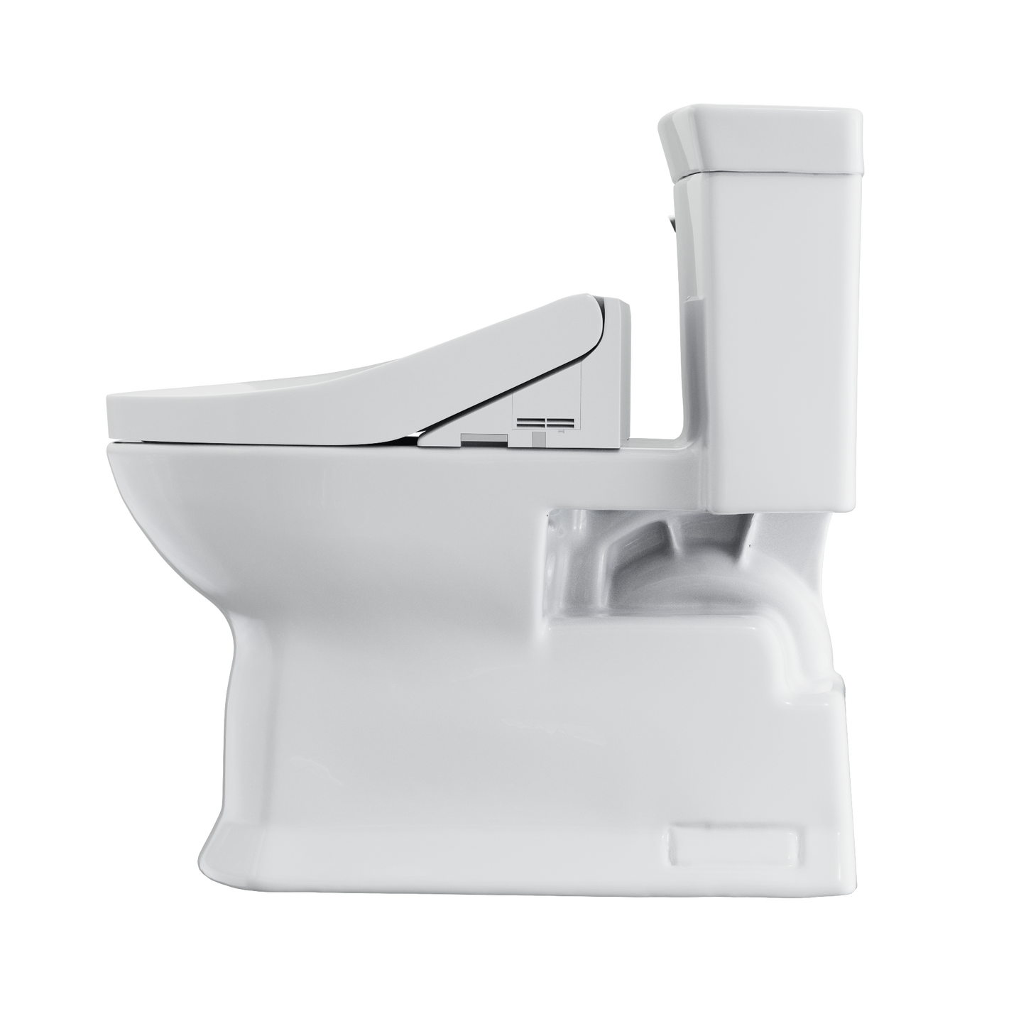 TOTO MW9643084CEFG#01 Washlet+ Soiree Elongated 1.28 Gpf Universal Height Toilet With C5 Bidet Seat - Cotton White