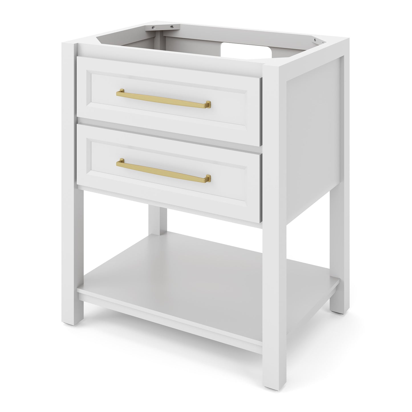 JEFFREY ALEXANDER VN2KIP-30-WH-NT 30" White Kipling Vanity - White