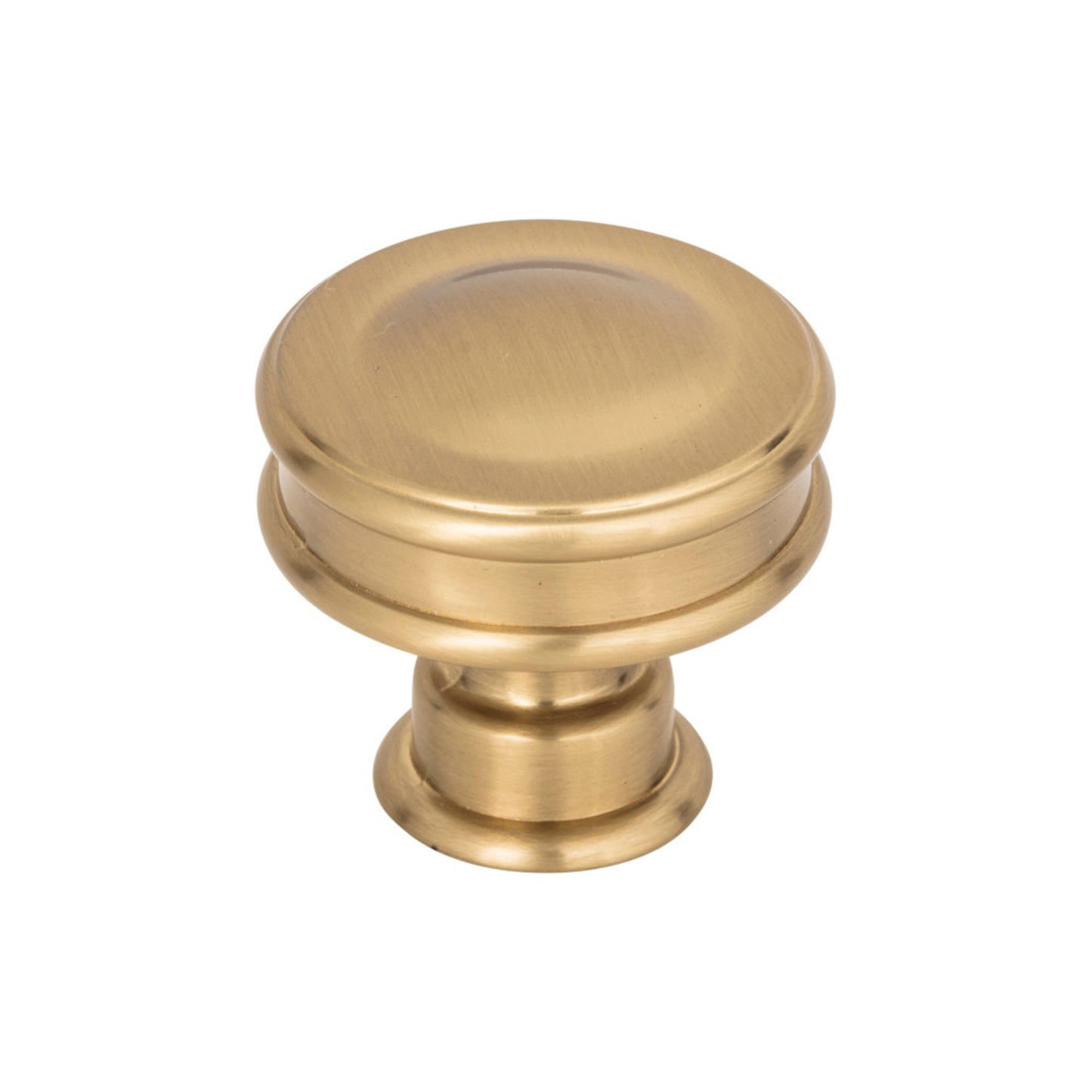 ATLAS A100-WB Oskar 1 1/4" Diameter Round Knob - Warm Brass