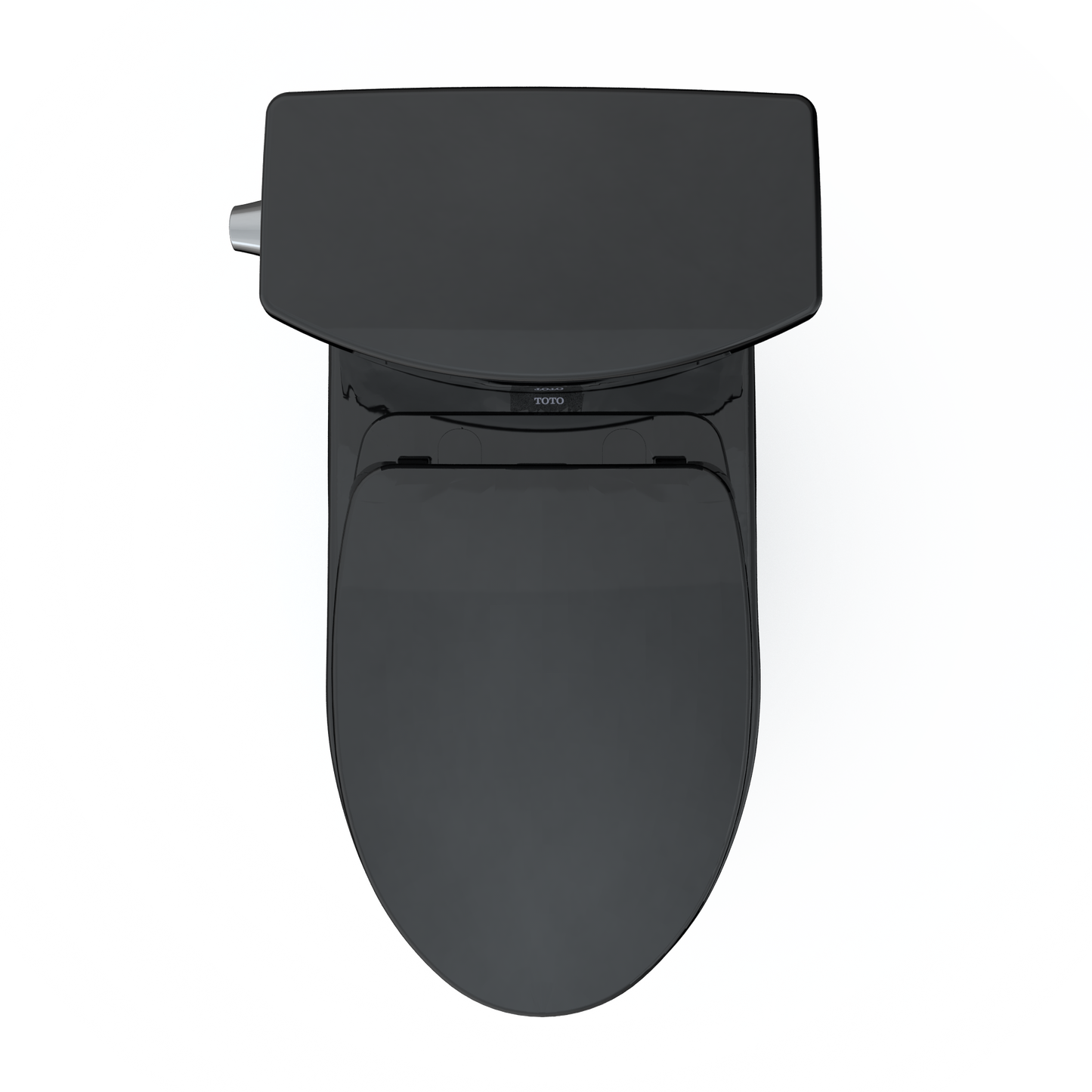 TOTO MS454124CUF#51 Drake Ii 1G Two-Piece Elongated 1.0 Gpf Universal Height Toilet With Ss124 Softclose Seat - Ebony