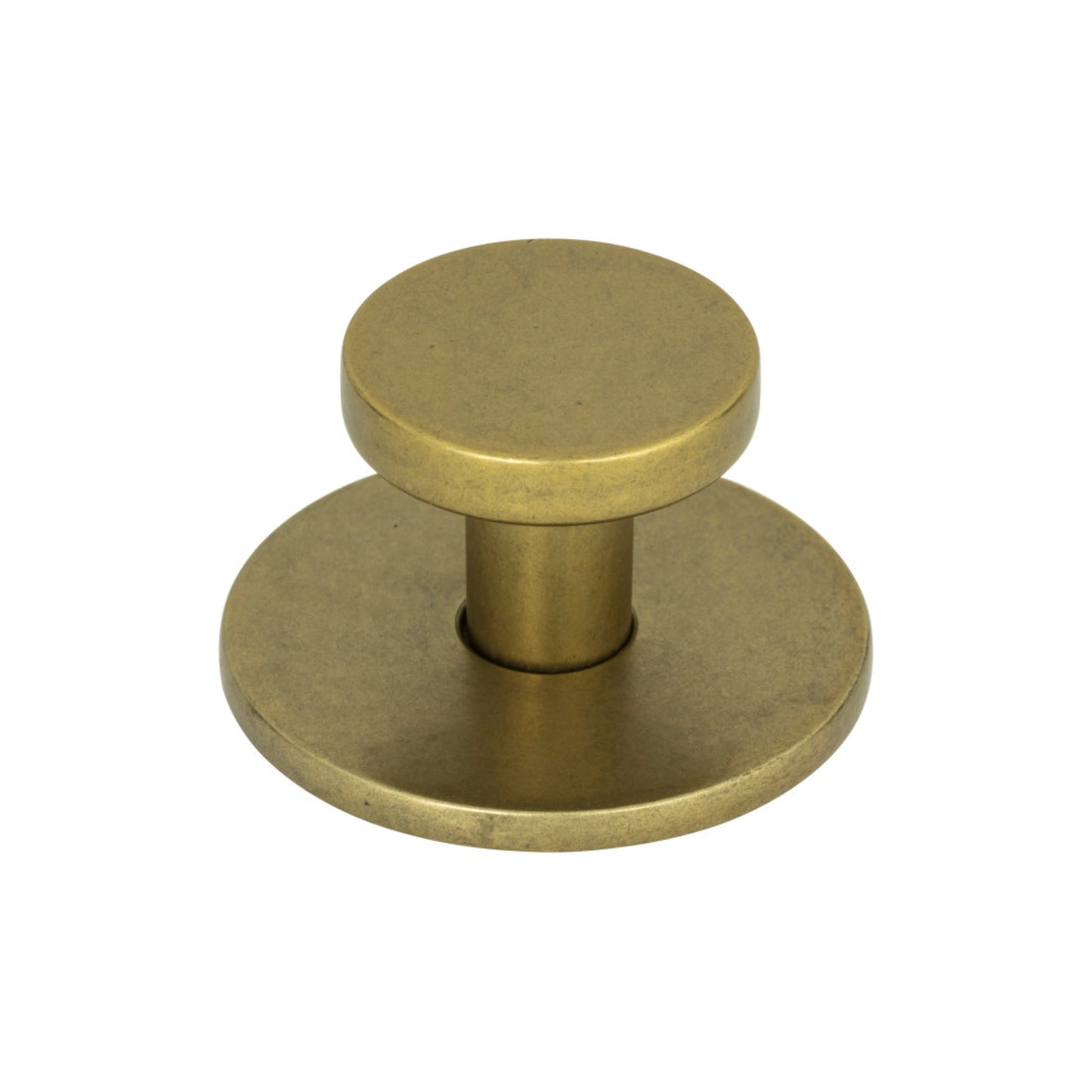 ATLAS A600-UB Dot 1-1/4" Diameter Round Knob - Vintage Brass