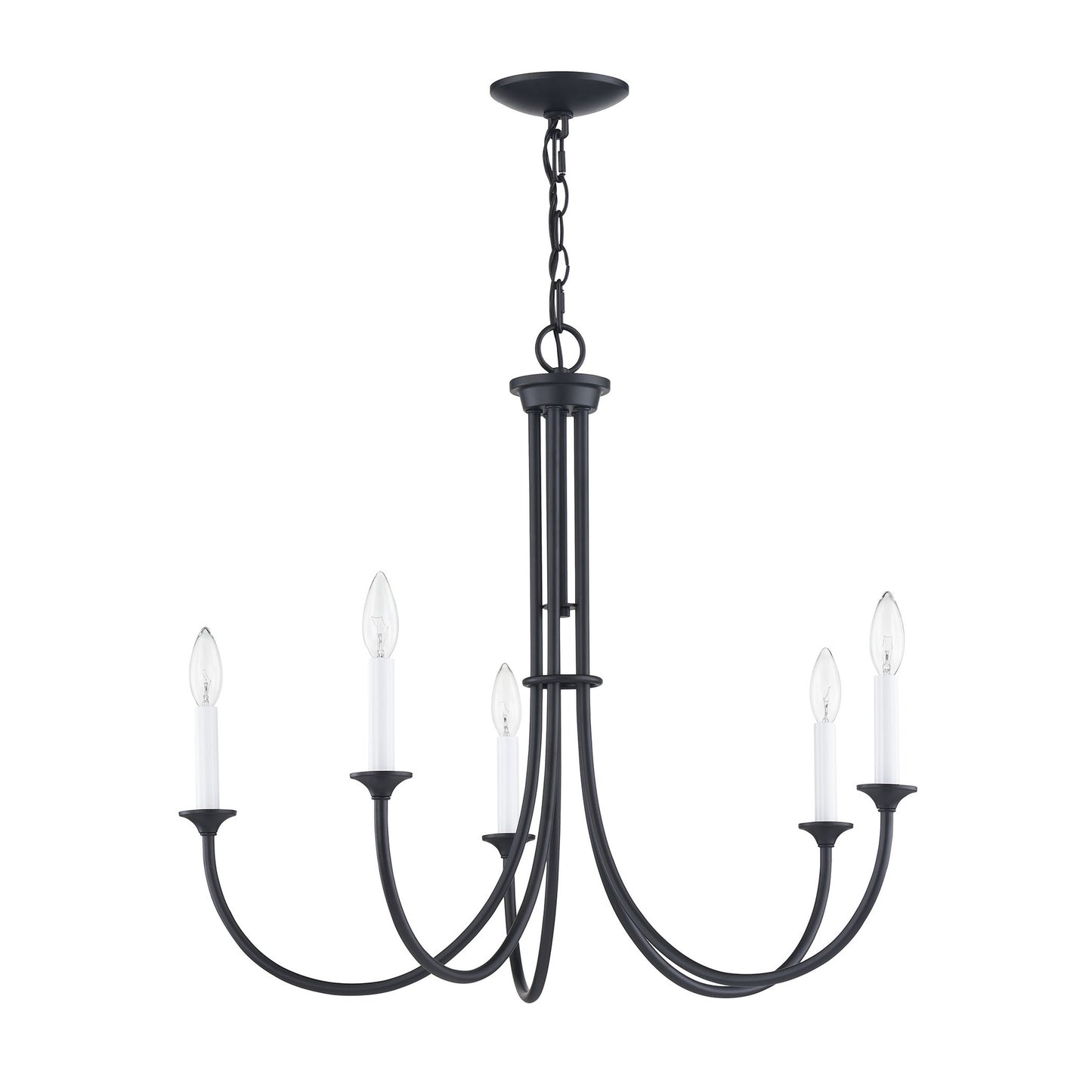 THOMAS CN340426 Meadowview 28'' Wide 5-Light Chandelier - Matte Black