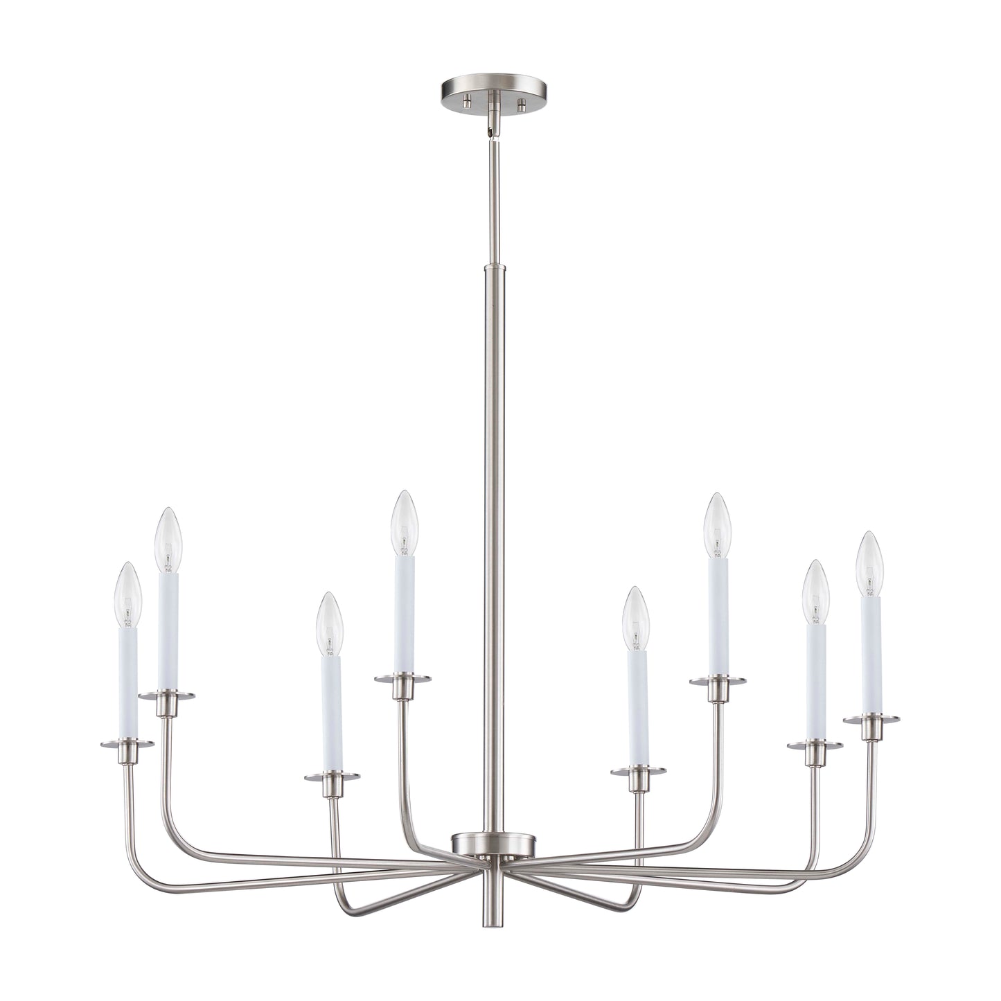 THOMAS CN341822 Lexington Green 38'' Wide 8-Light Chandelier - Brushed Nickel