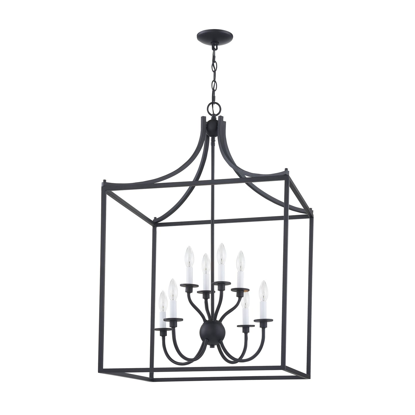 THOMAS CN700816 Prescott 24'' Wide 8-Light Chandelier - Mattte Black